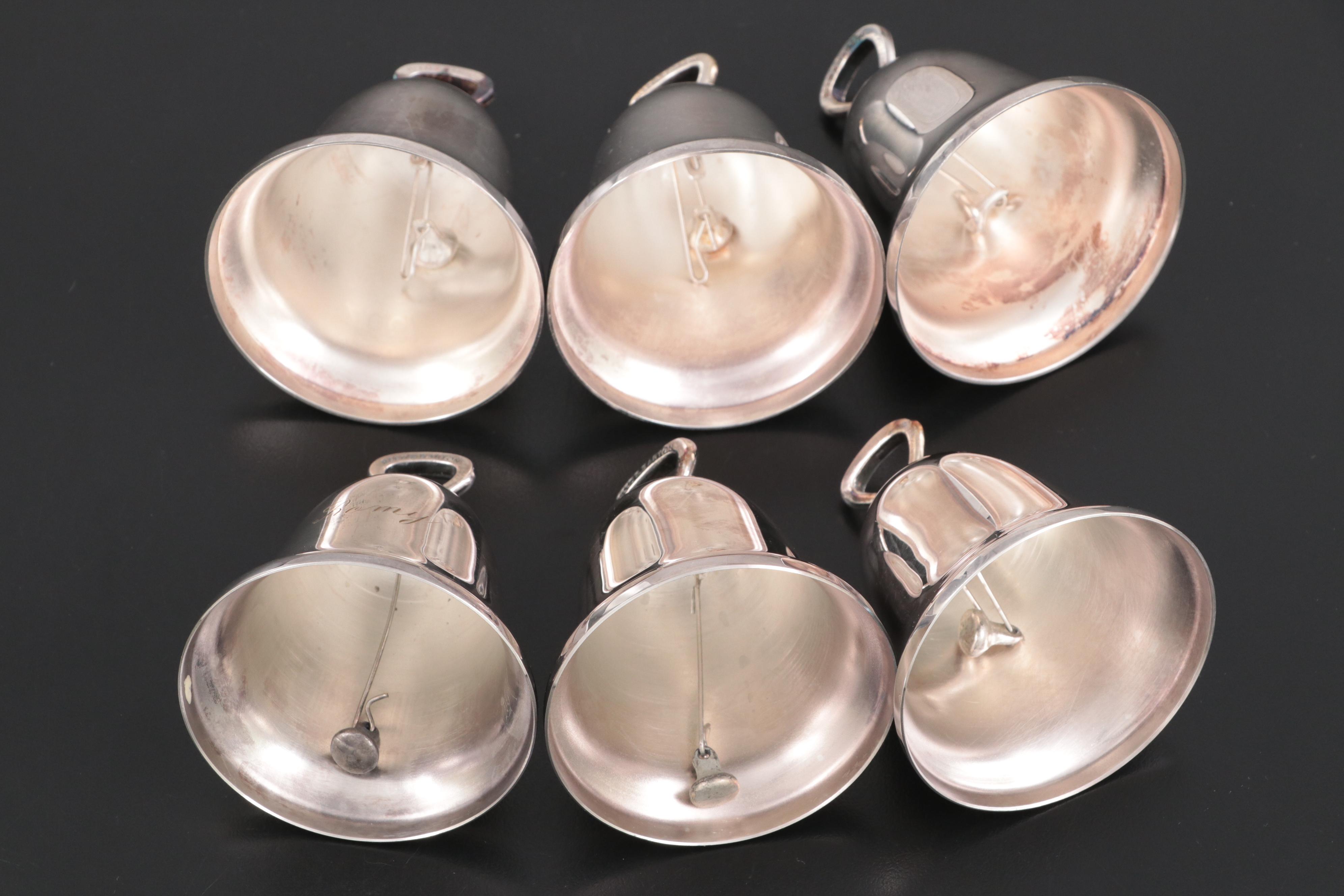 Moses Stemmed Kiddush Cup with Christmas Bell Collection