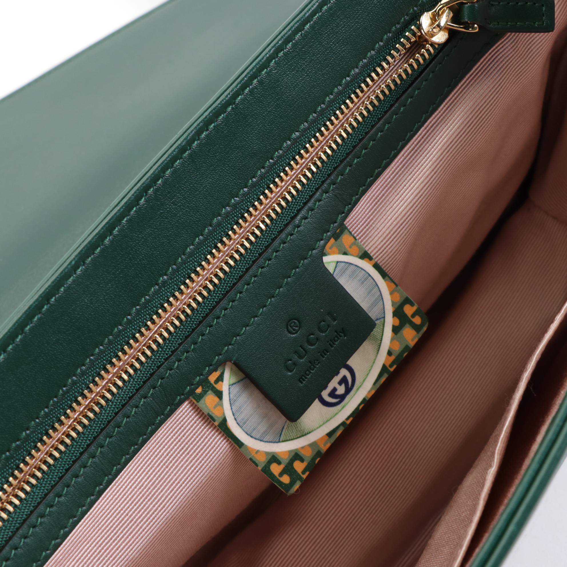 Gucci Rajah Flap Crossbody Bag Medium in Calfskin Leather