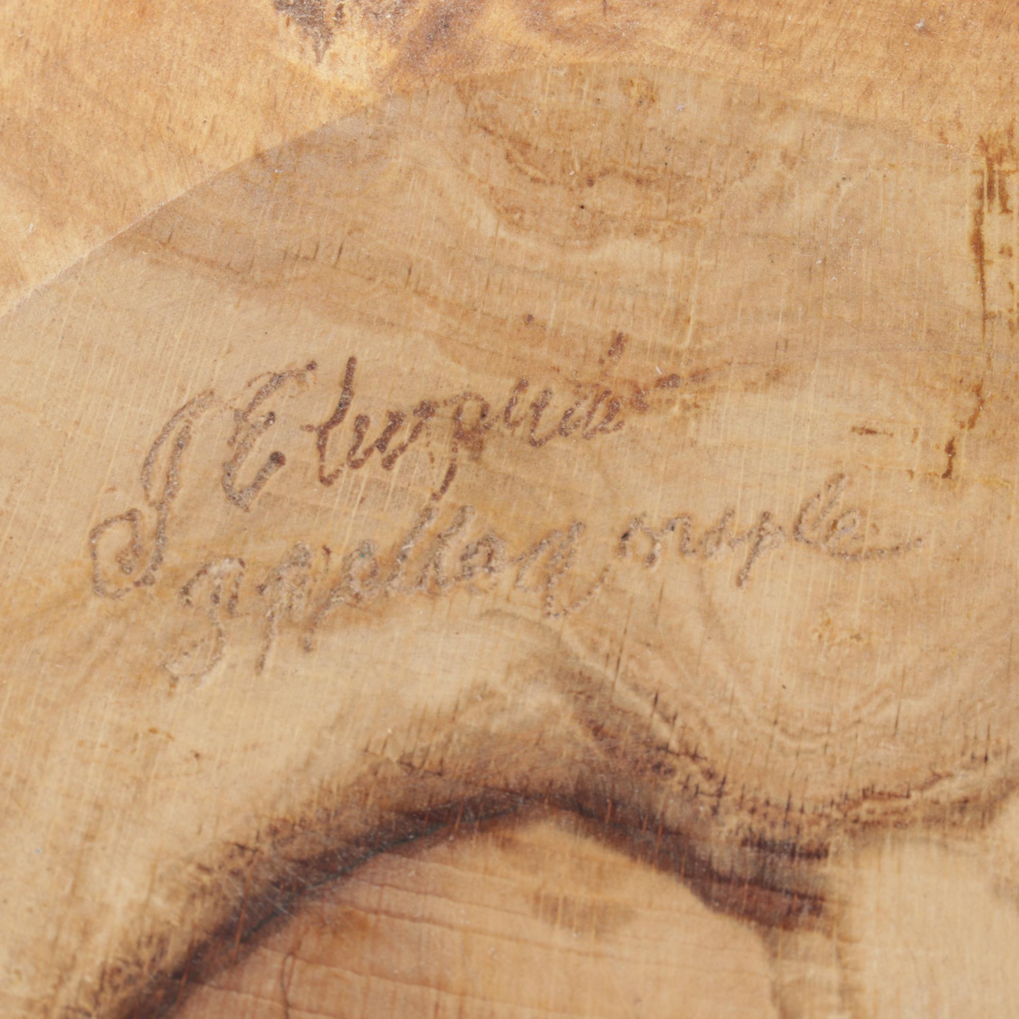 Jim Eliopulos Box Elder Turned Wood Zipper Vase with Other Jar and Figurine