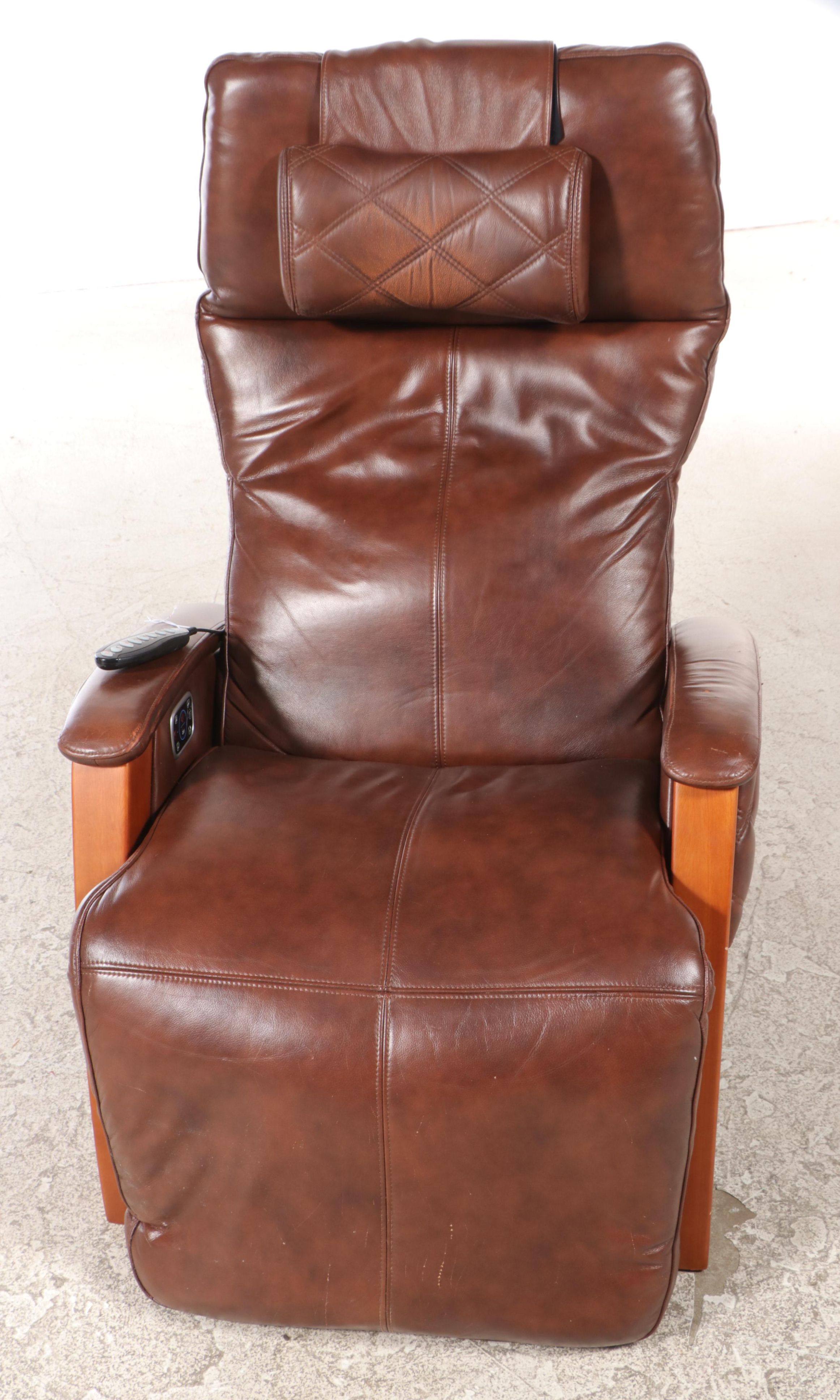 Faux Leather Upholstered Contemporary Power Recliner