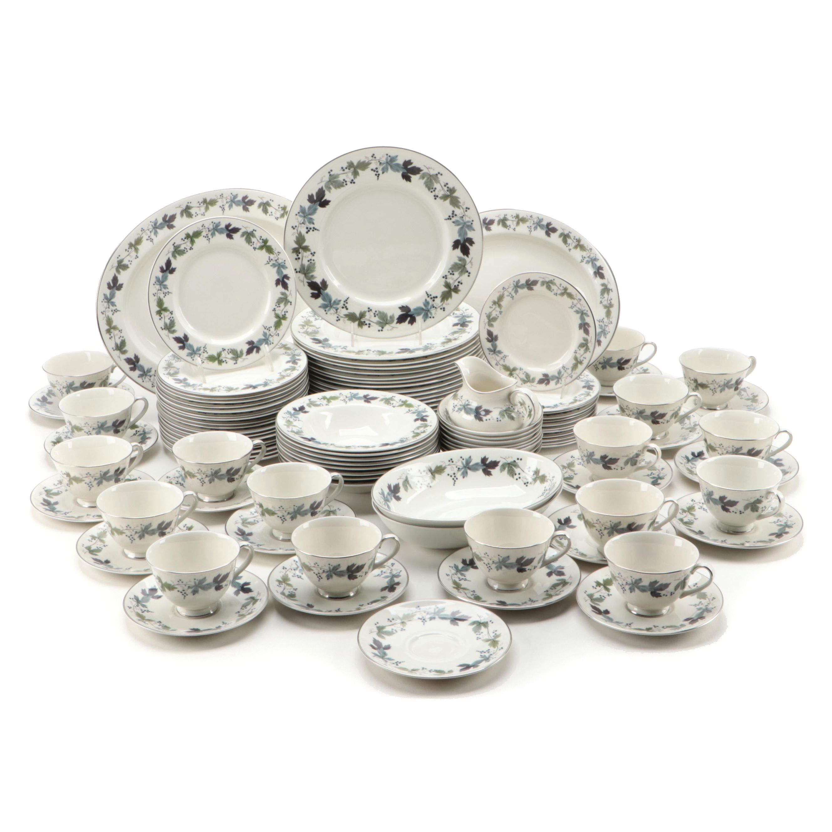 Royal Doulton "Burgundy" Porcelain Dinnerware