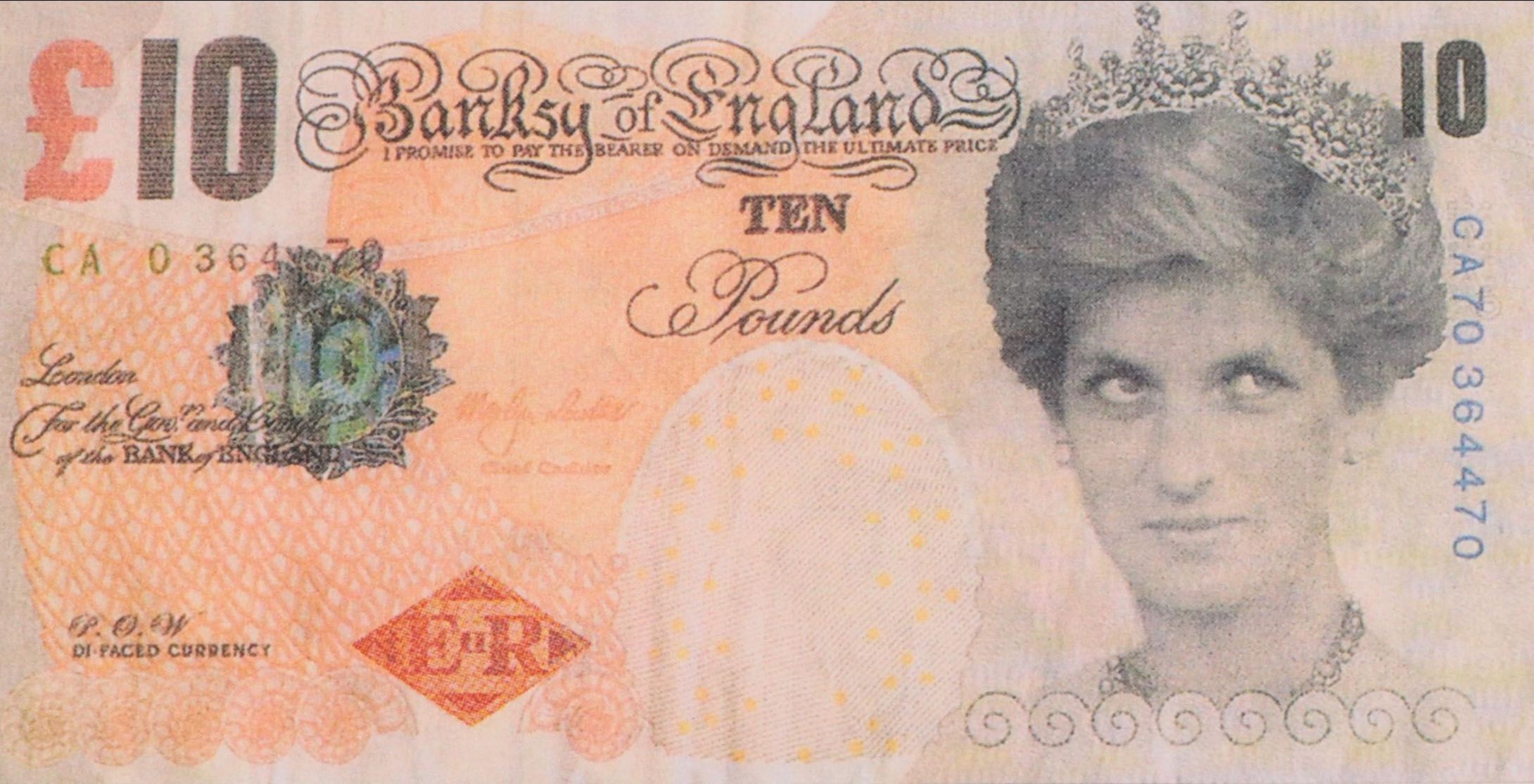 Giclée After Banksy "Di-Faced Tenner," 21st Century