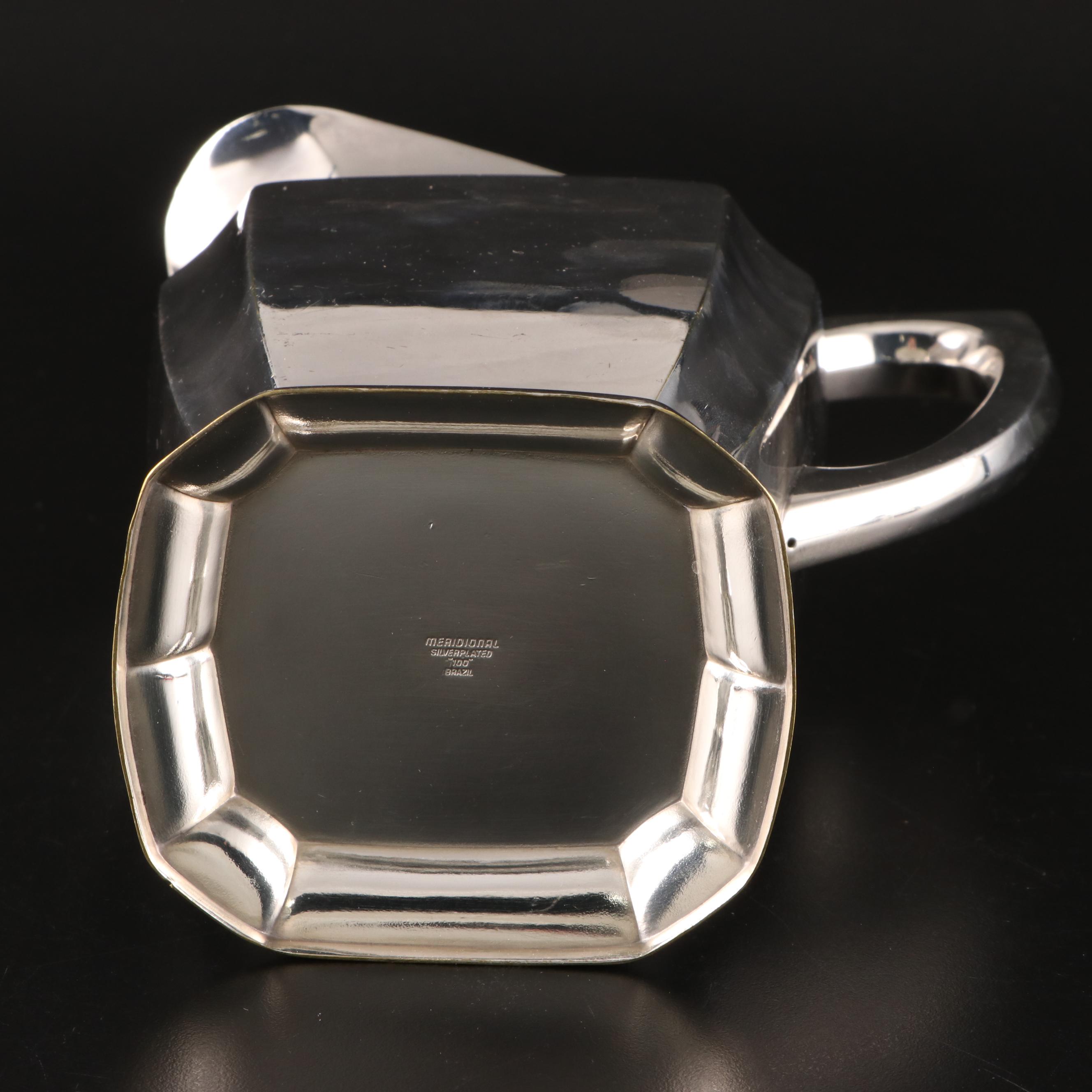 Adams Meat Dome Shaped Wall Sconce with Other Silver Plate Tableware