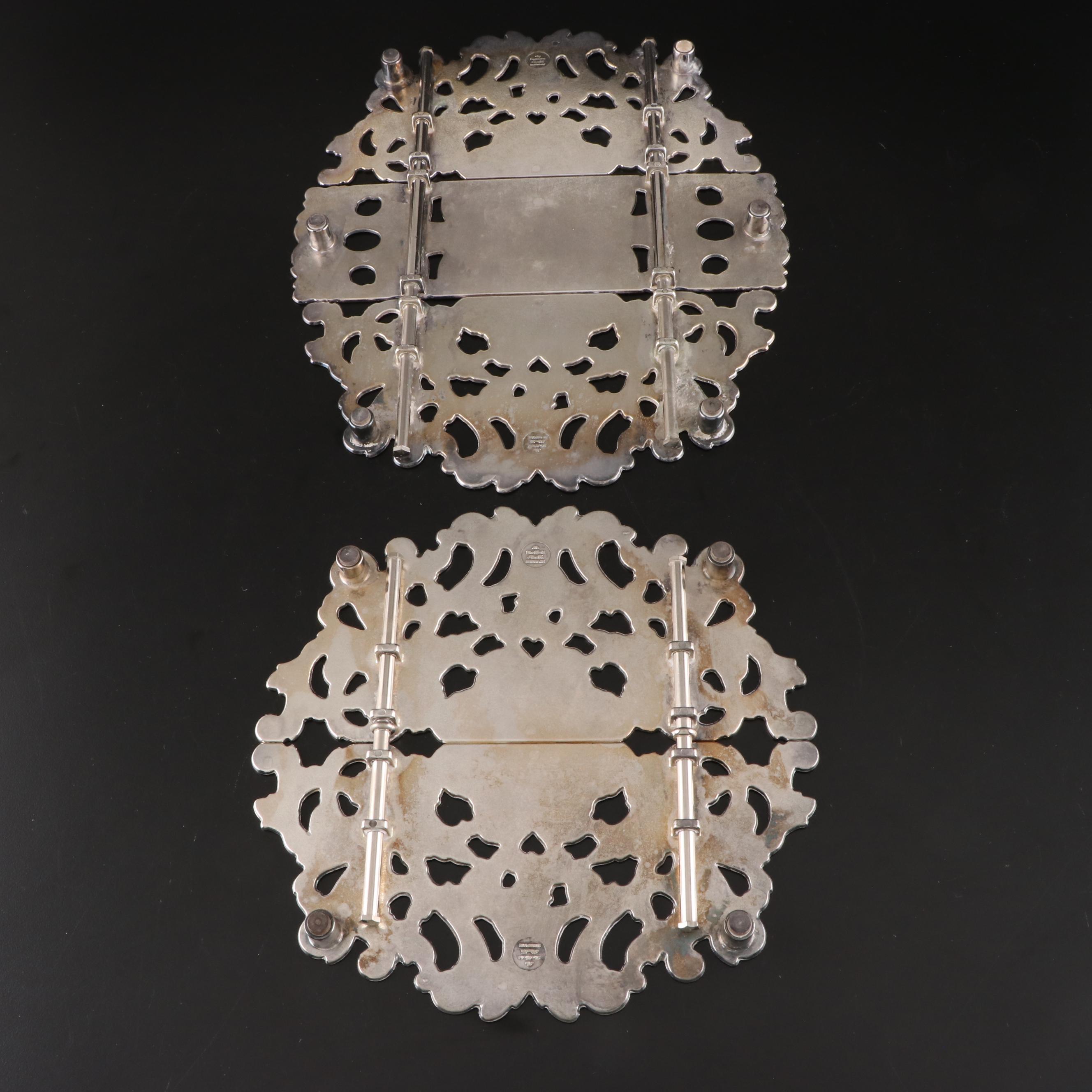 Adams Meat Dome Shaped Wall Sconce with Other Silver Plate Tableware