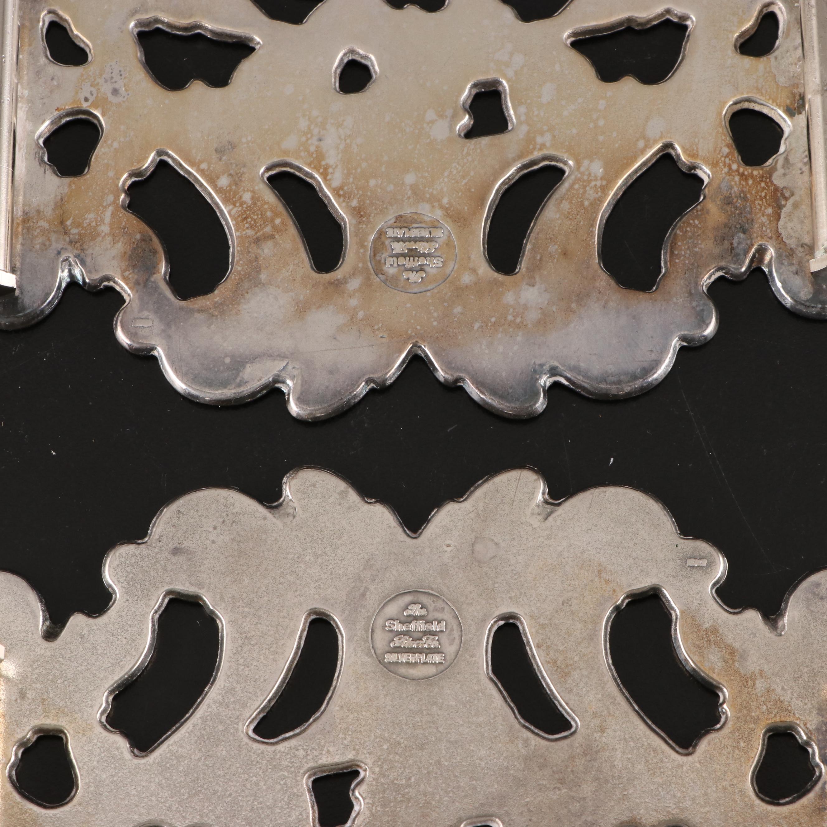 Adams Meat Dome Shaped Wall Sconce with Other Silver Plate Tableware