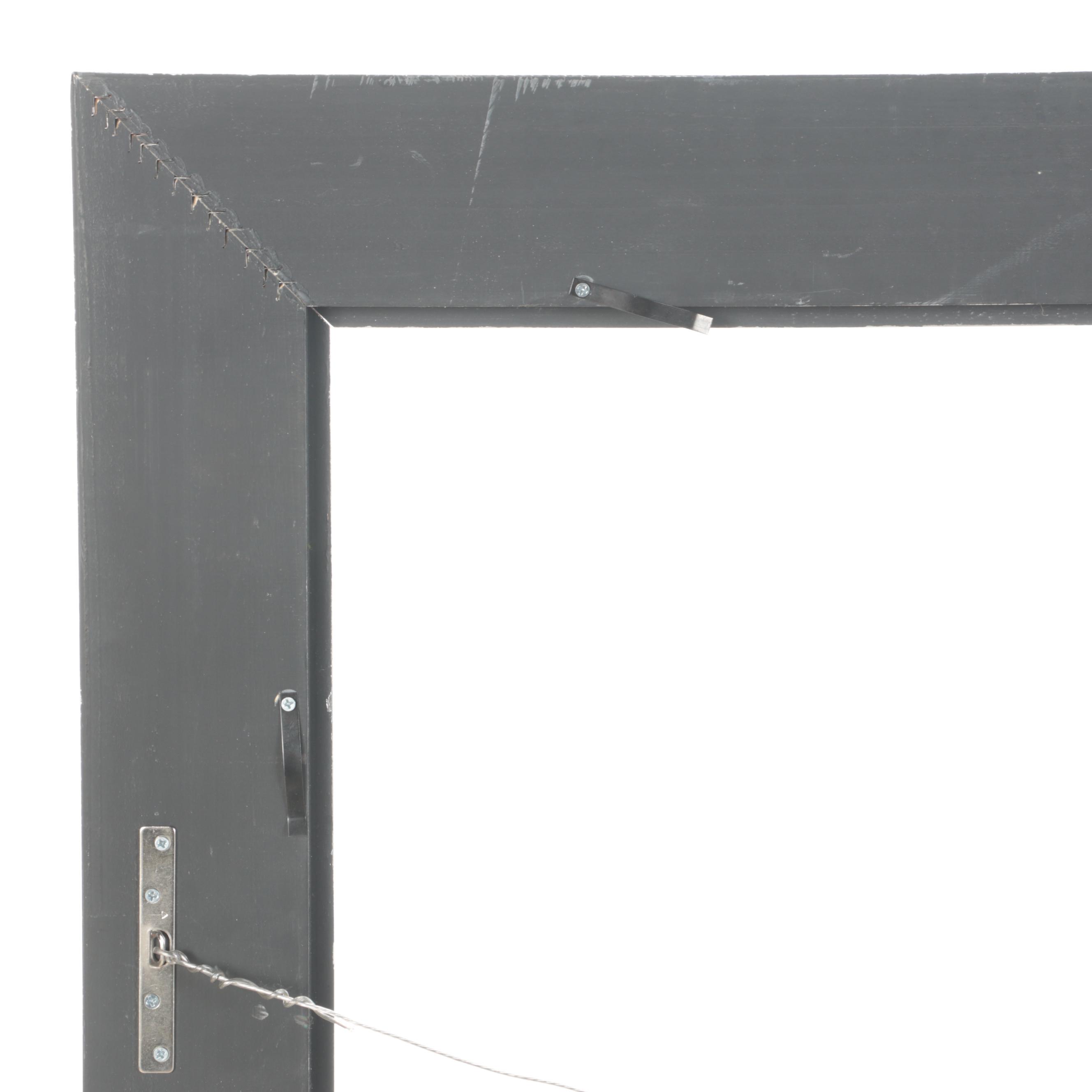 Contemporary Silver Tone Gilt Frame