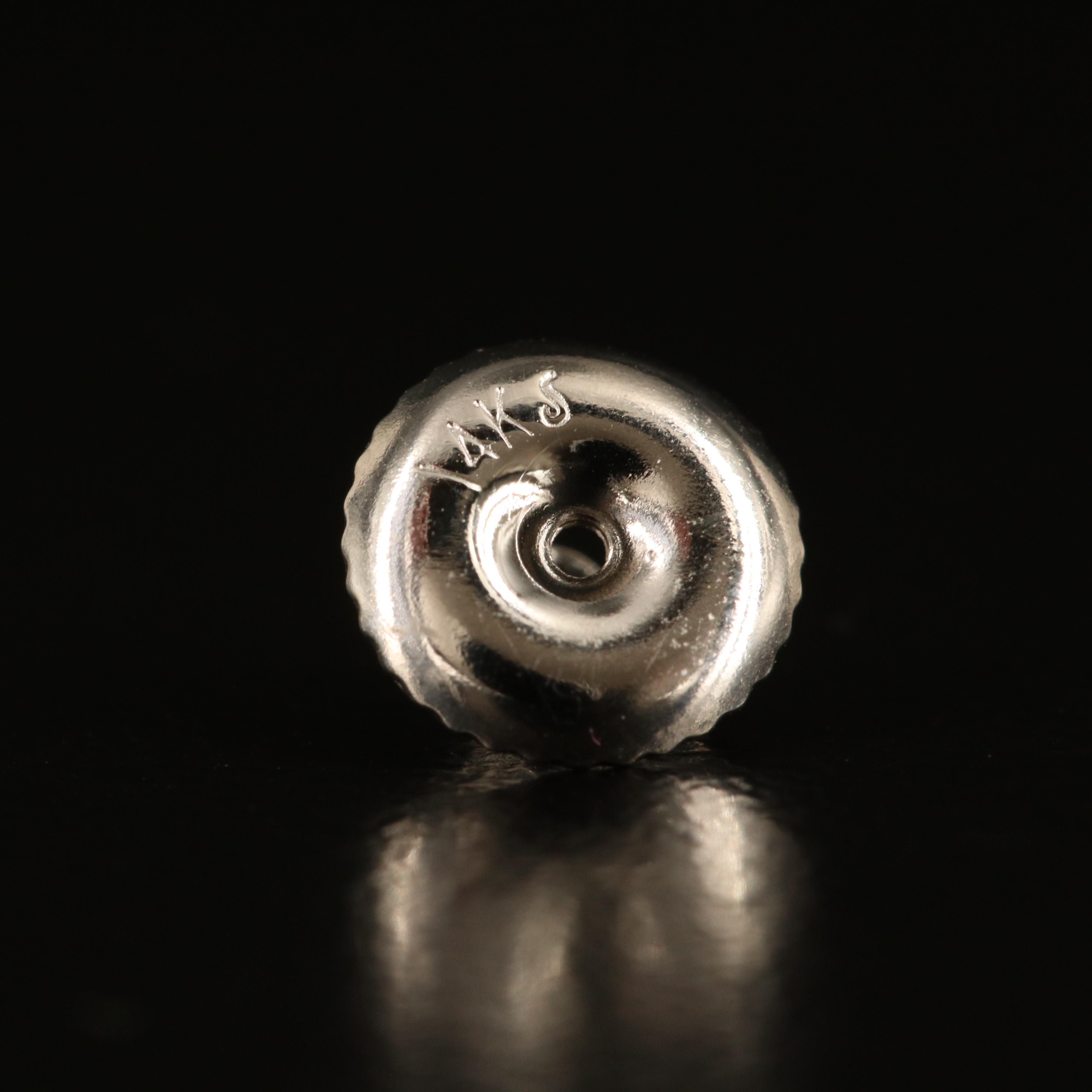 14K Sapphire and Diamond Stud Earrings