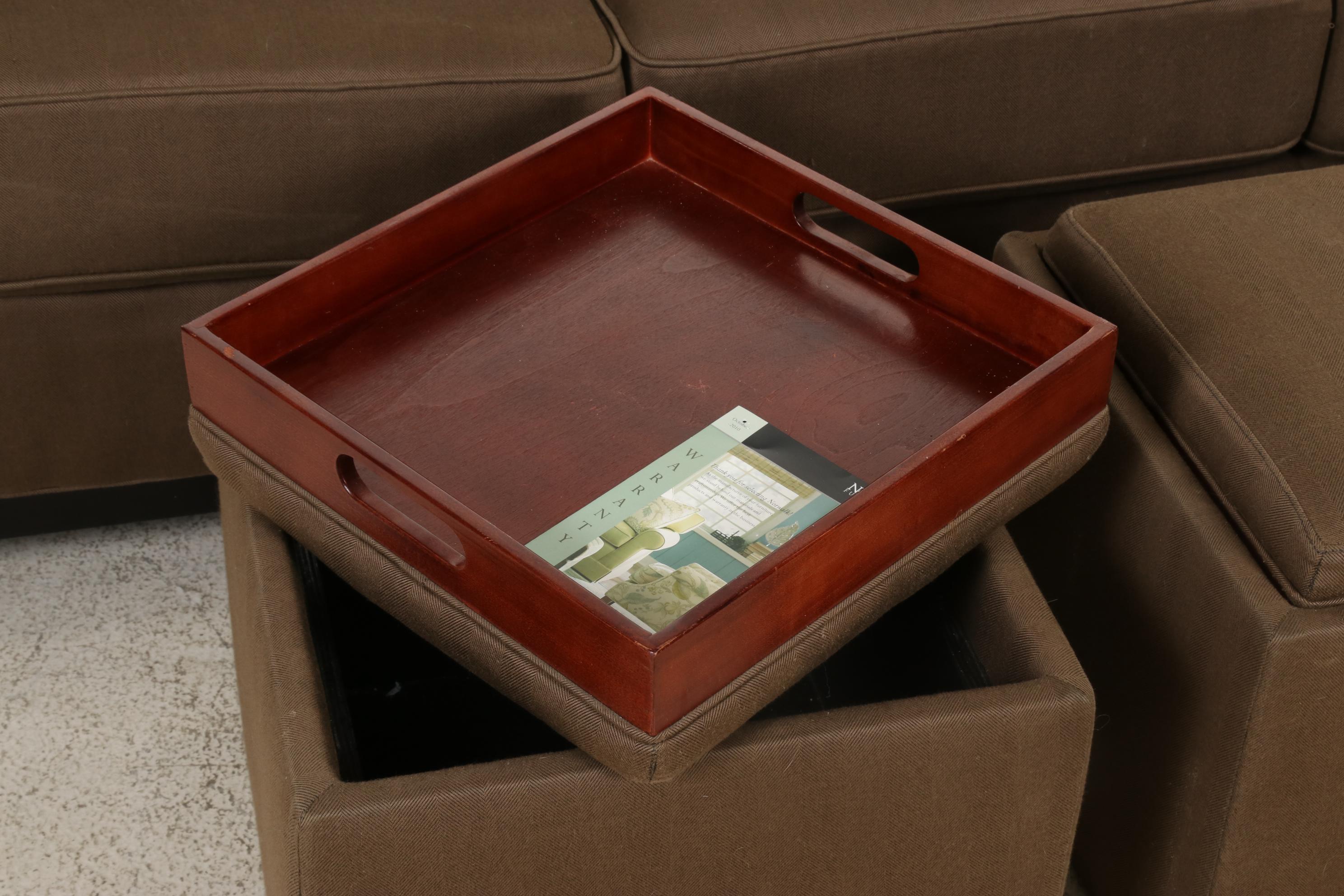 Norwalk Furniture Upholstered Sofa with Ottomans