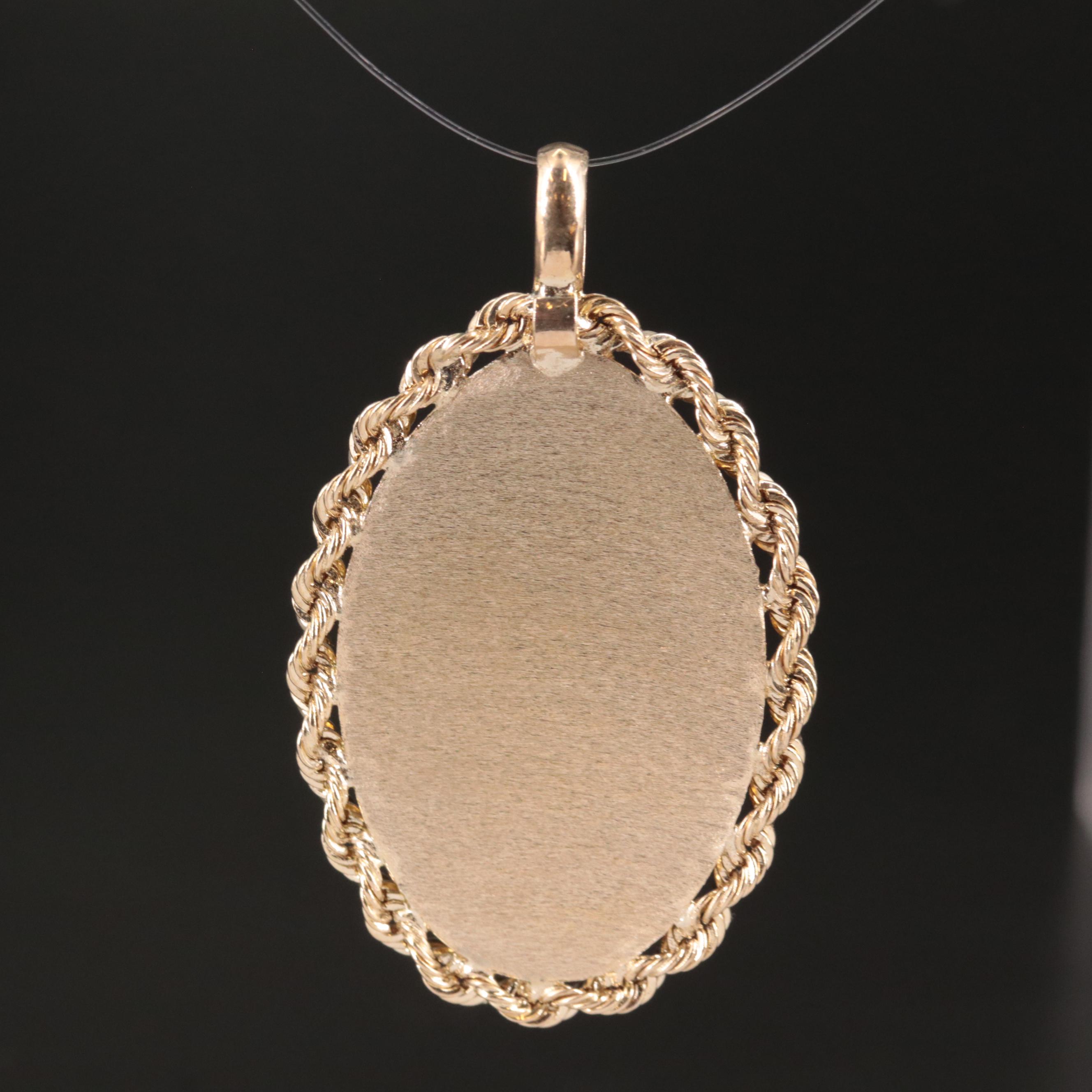 10K Mother Mary Pendant