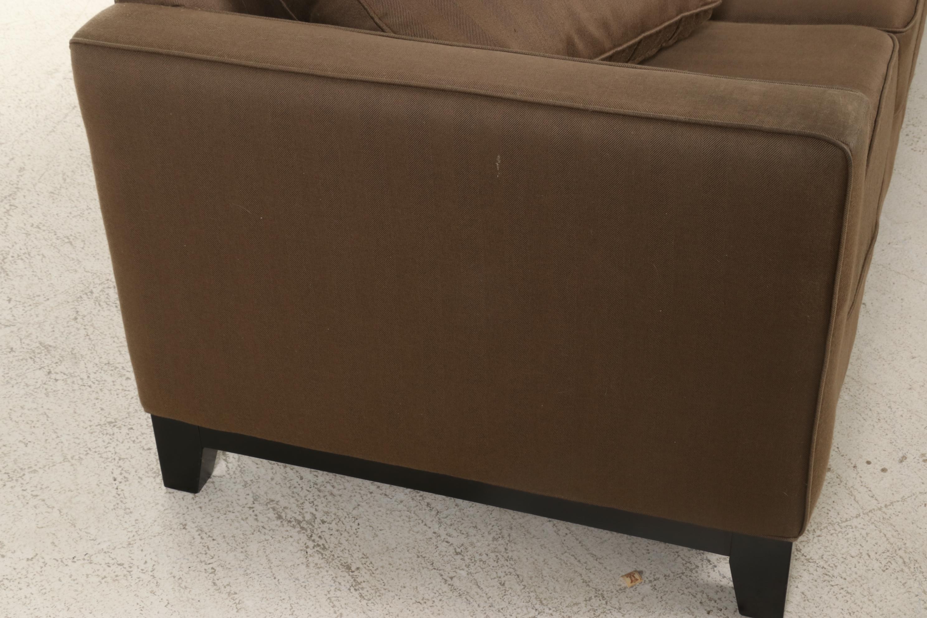 Norwalk Furniture Upholstered Sofa with Ottomans