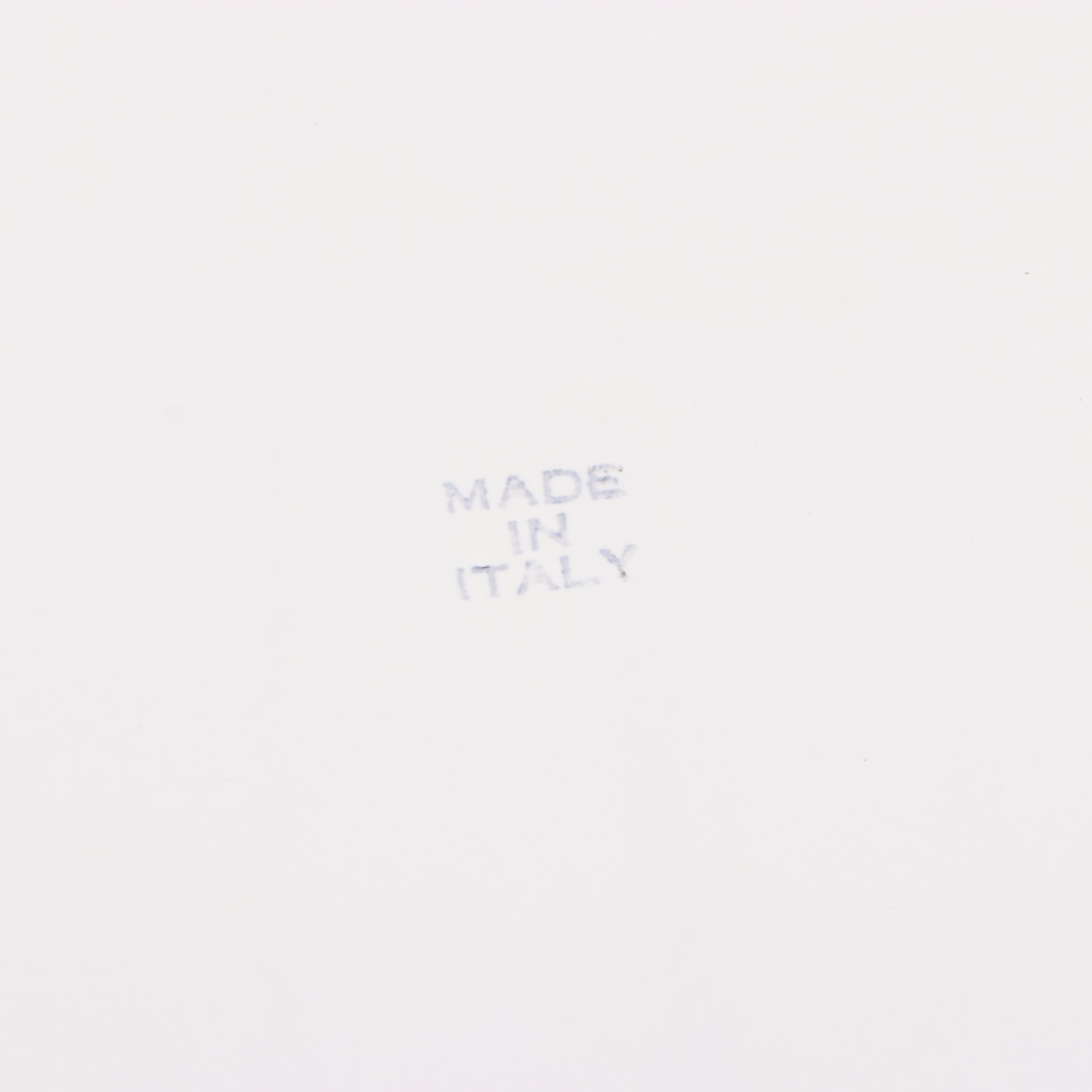 Italian White Glazed Majolica Soup Tureen with Under Platter