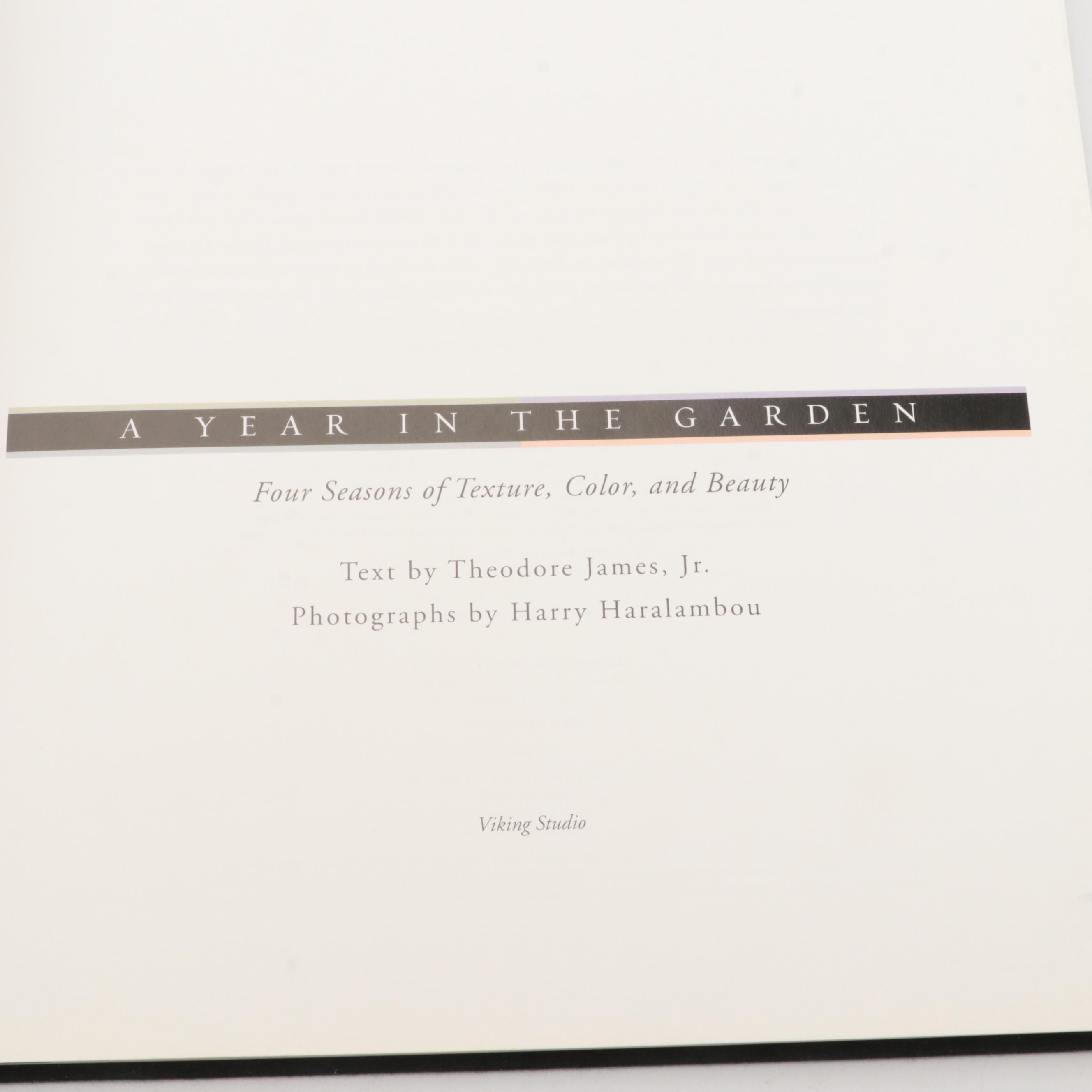 "A Year in the Garden" by Theodore James and More Books