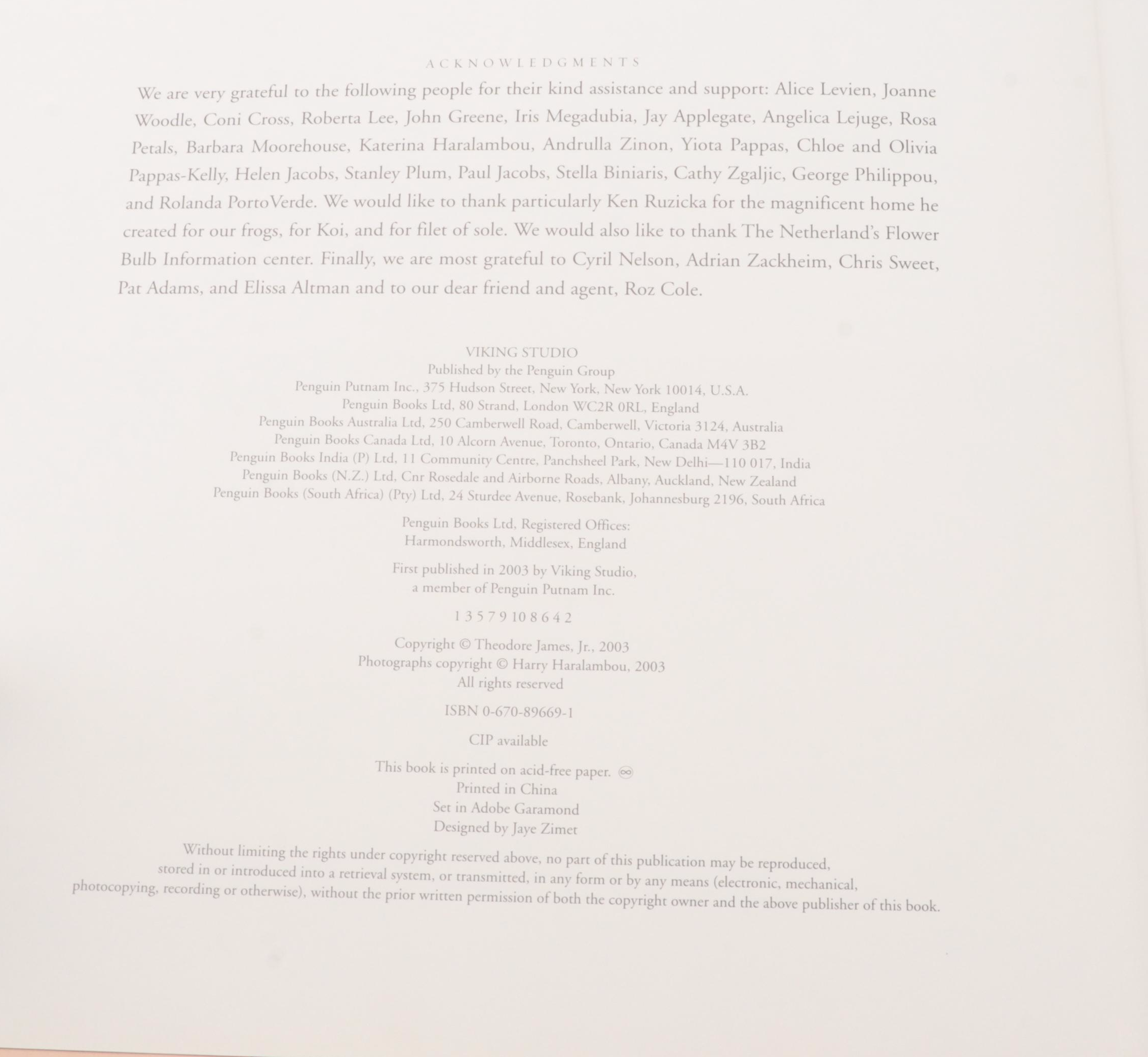 "A Year in the Garden" by Theodore James and More Books