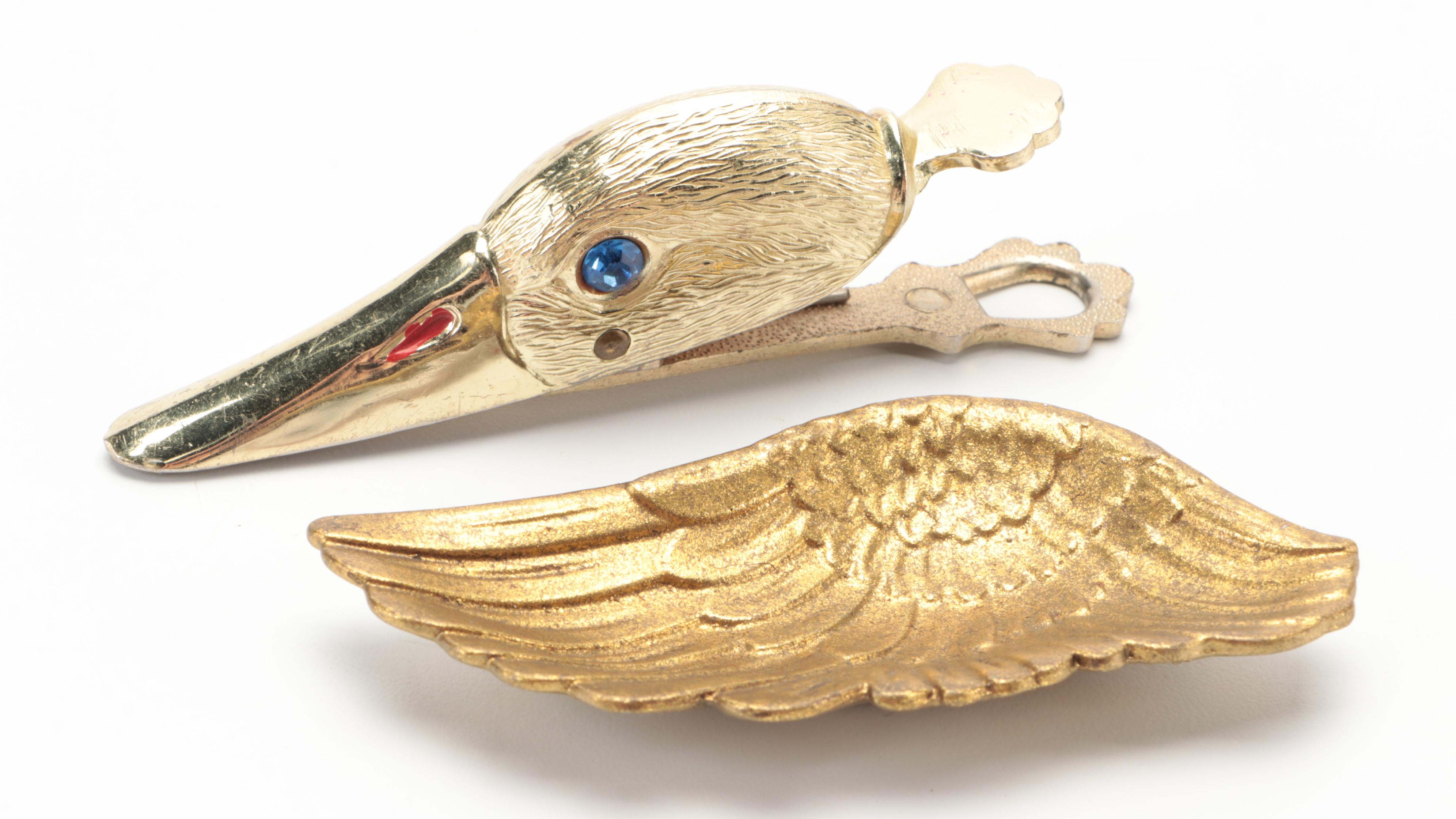 Chased Indian Brass Footed Lobed Bowl with Collection of Brass Décor