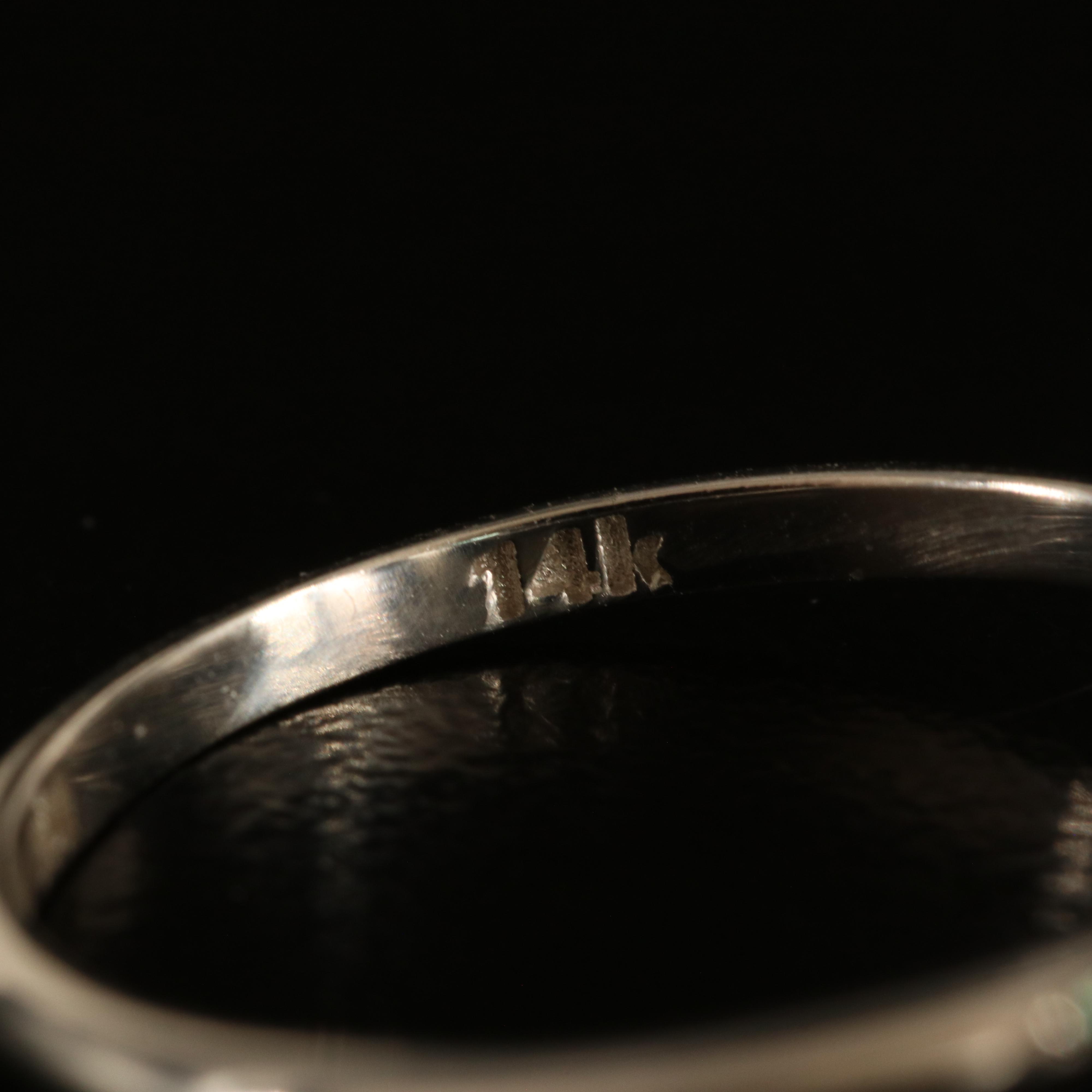 14K 1.05 CT Emerald Solitaire Ring