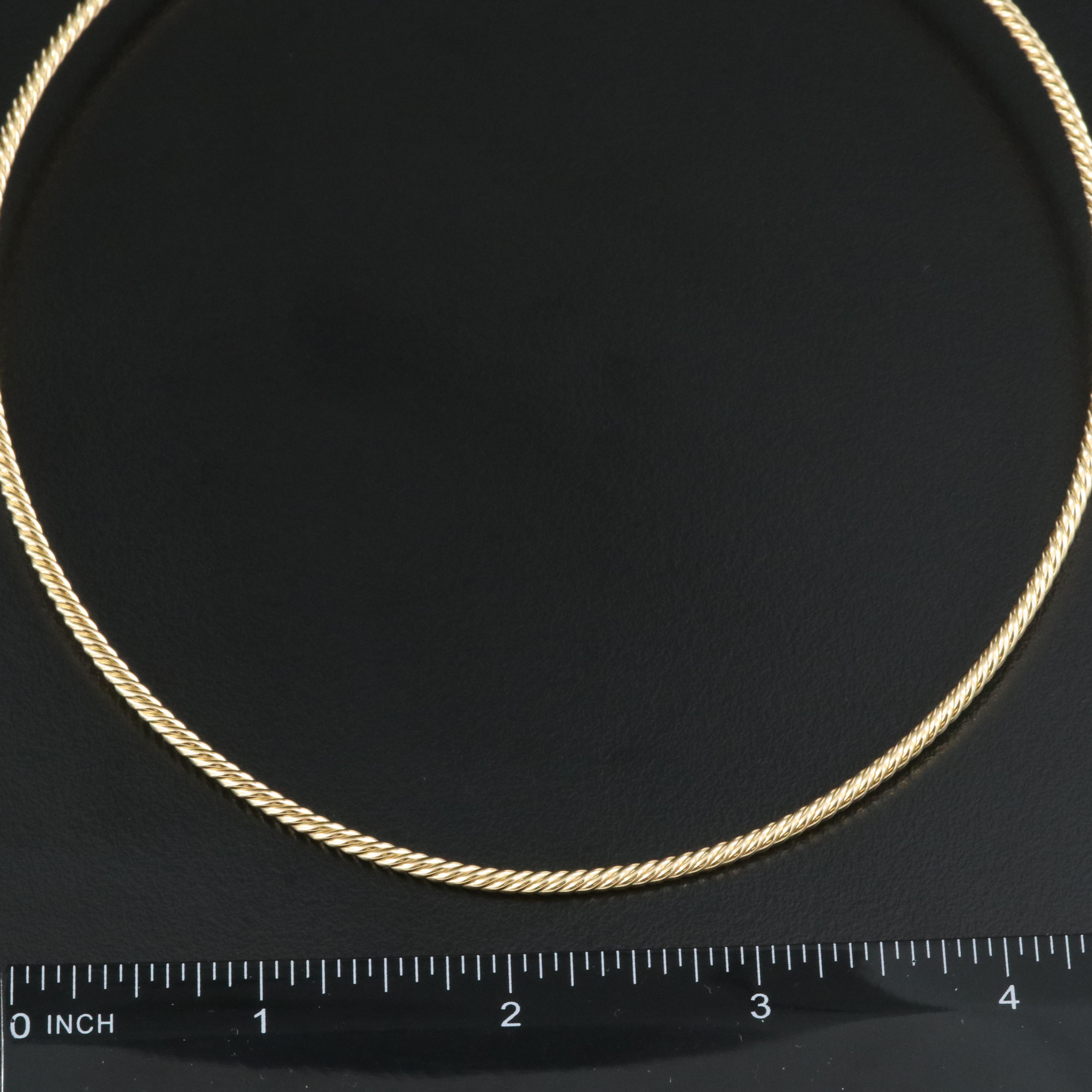 David Yurman 18K Sculpted Cable Necklace