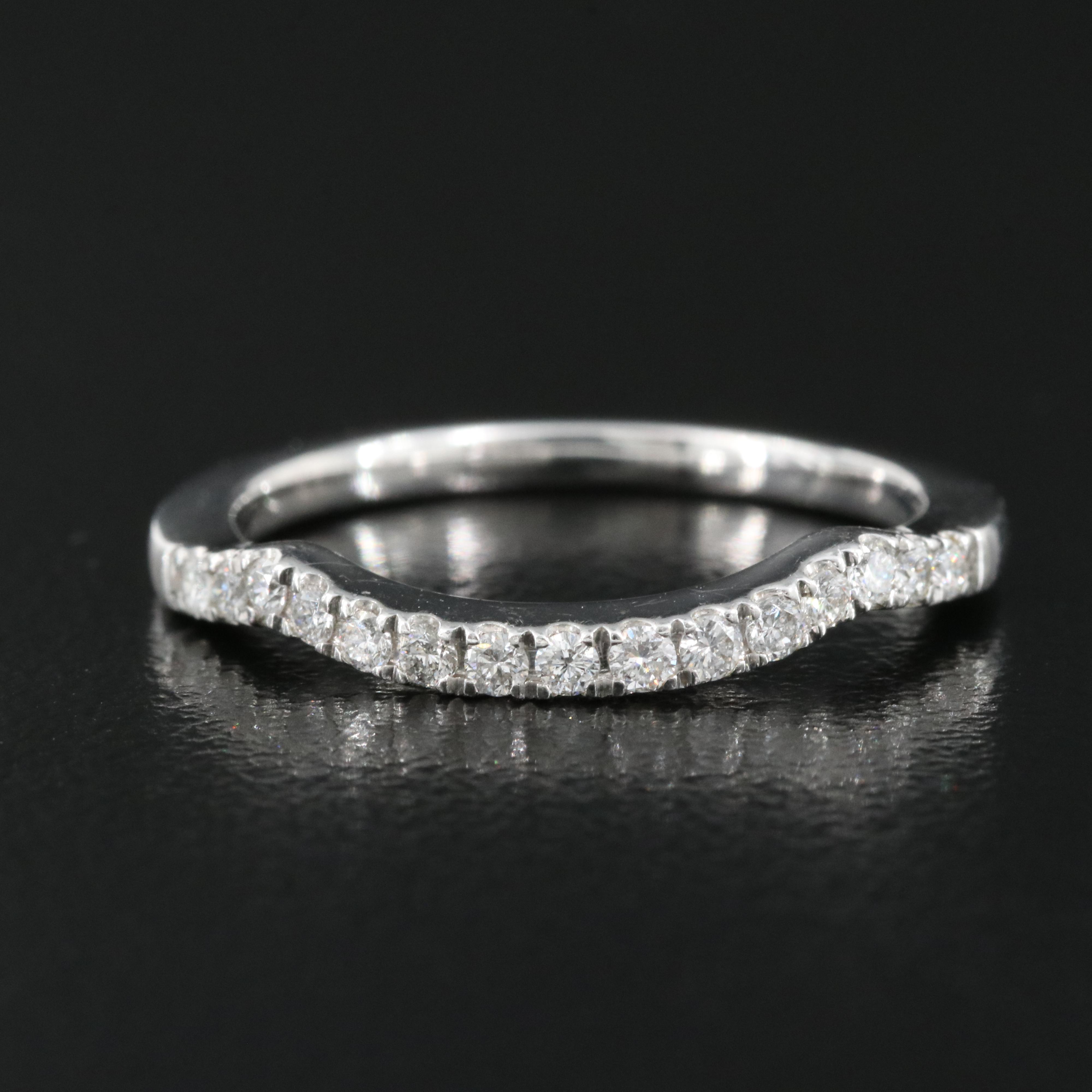 Tolkowsky 14K 0.26 CTW Diamond Contoured Band