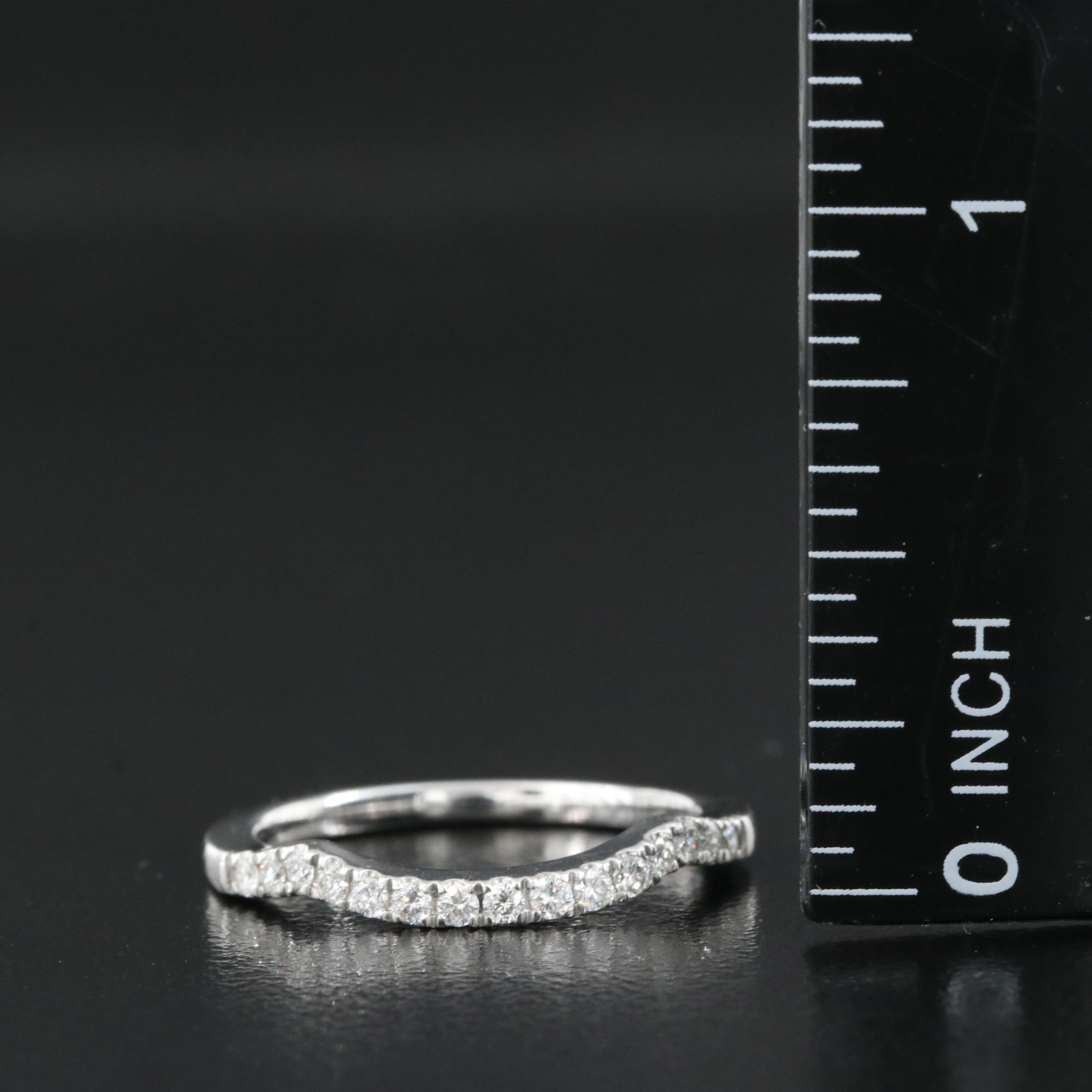 Tolkowsky 14K 0.26 CTW Diamond Contoured Band