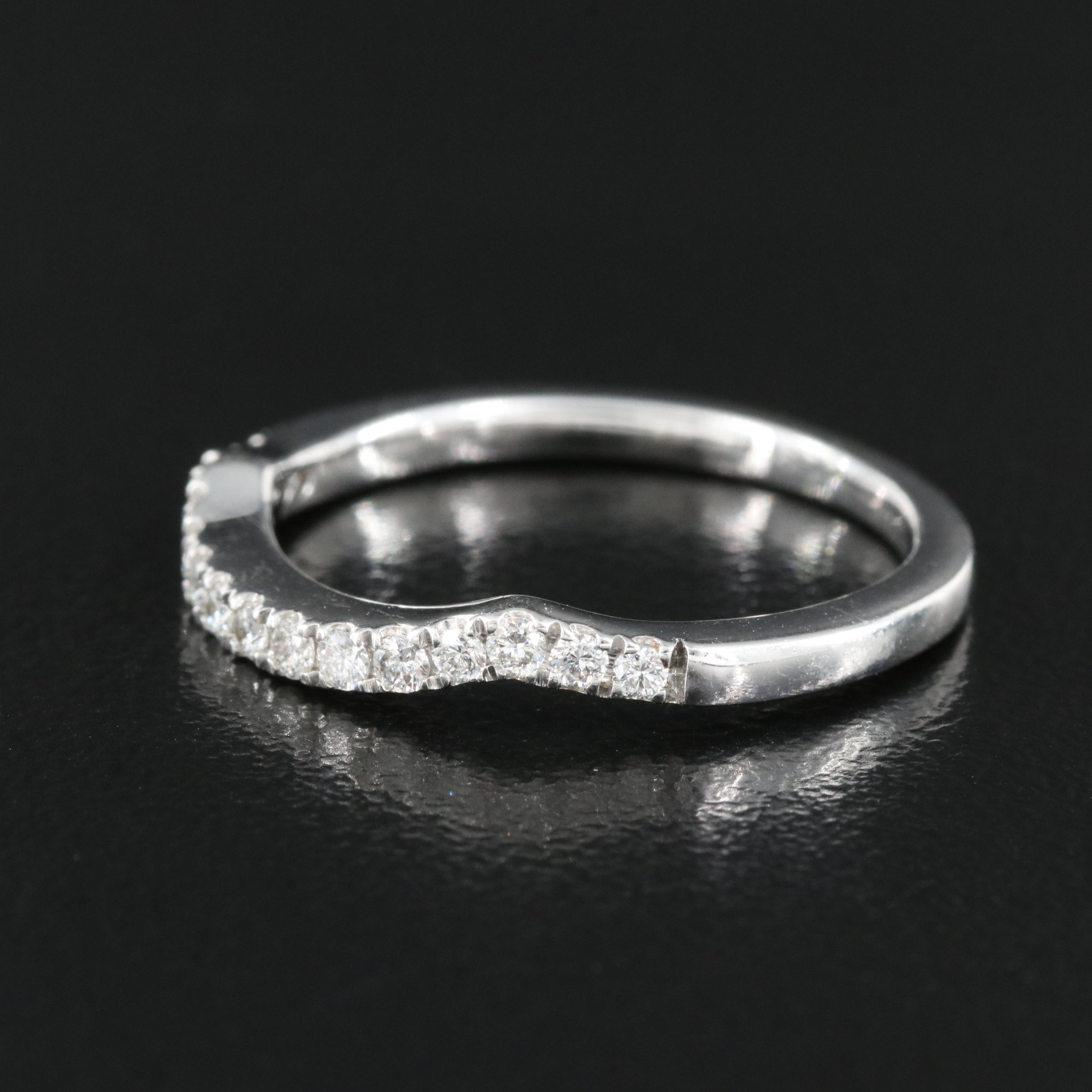 Tolkowsky 14K 0.26 CTW Diamond Contoured Band