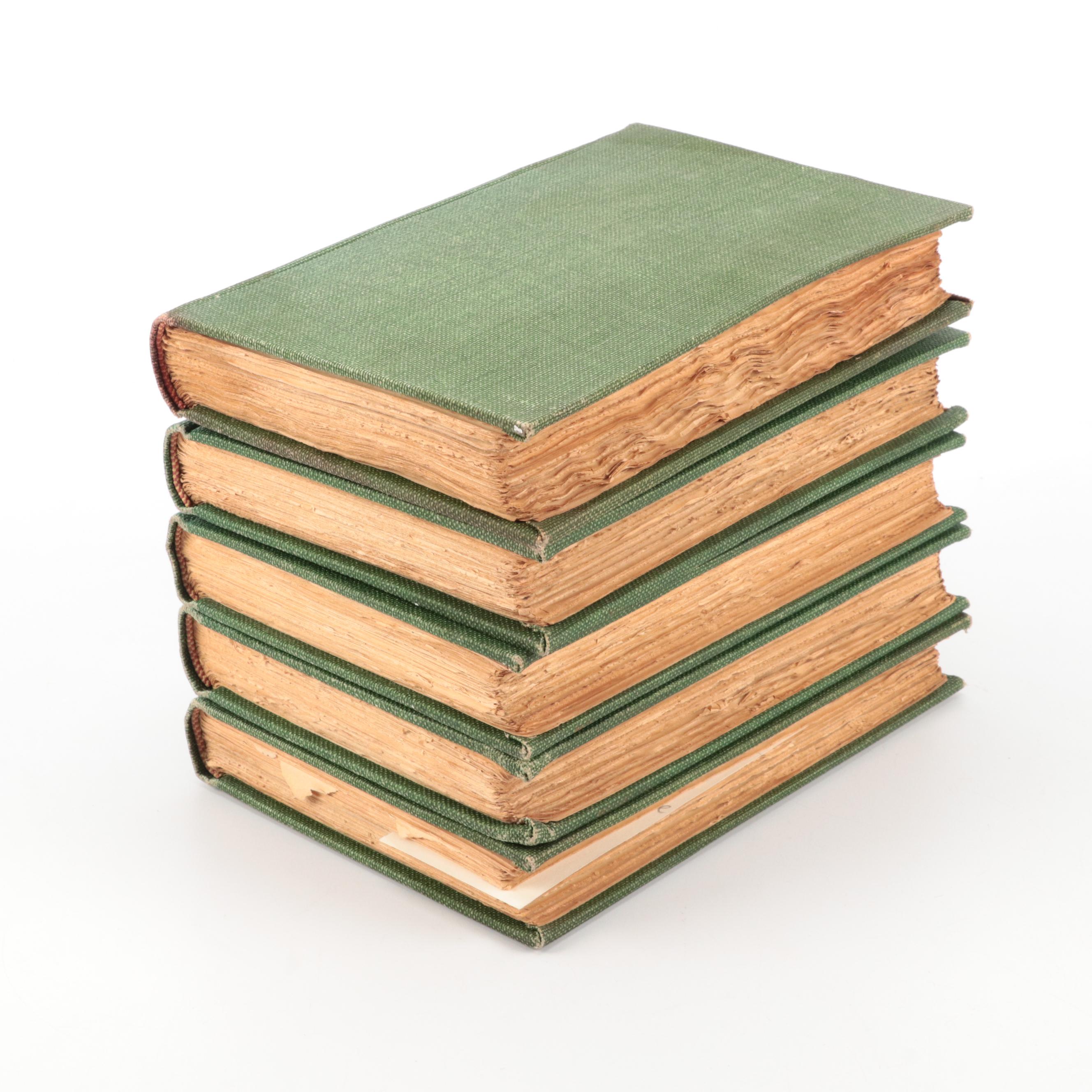 Limited Edition De Luxe "Works of Rudyard Kipling" Five-Volume Set, 1909