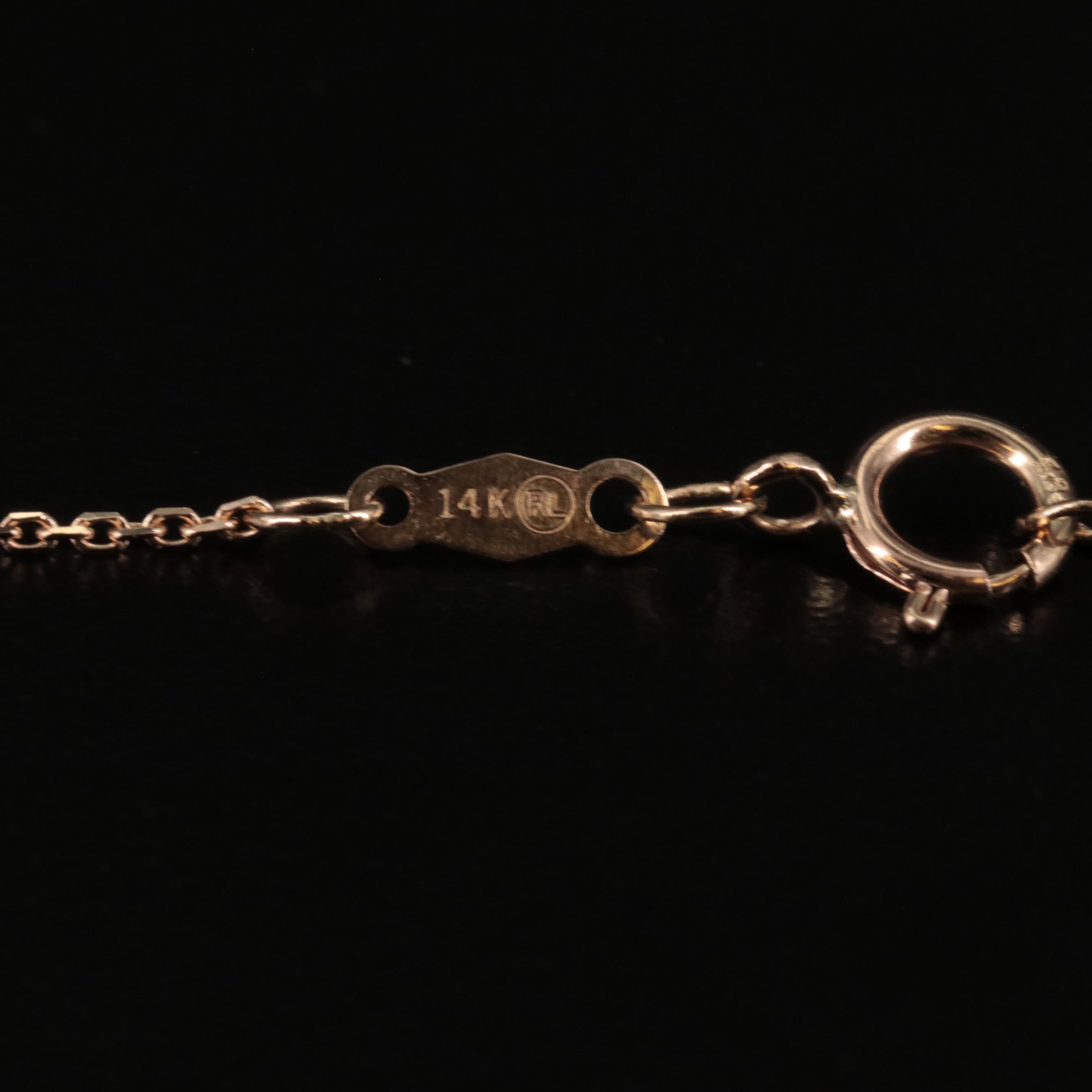 10K "Love" Heart Pendant with Beads Necklace