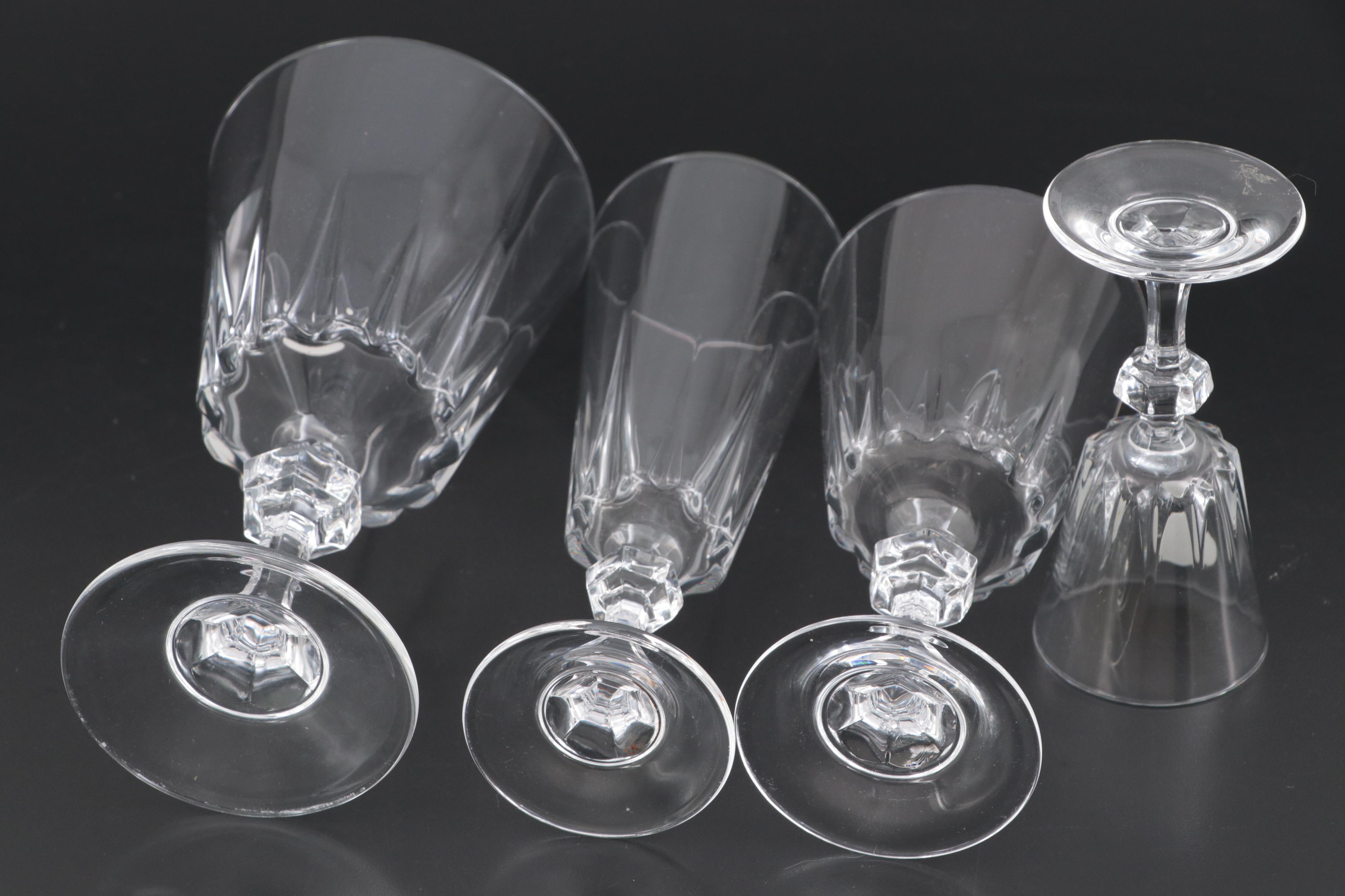 Princess House "Esprit" Crystal Water Goblets and Stemware