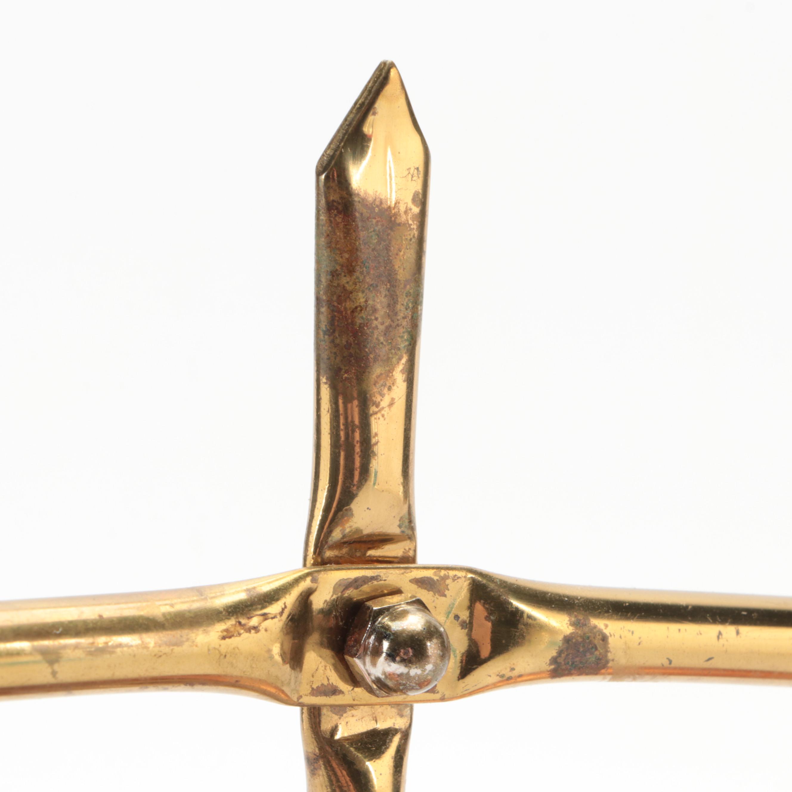 Hollywood Regency Style Brass and Copper Balancing Scales, Mid to Late 20th C.