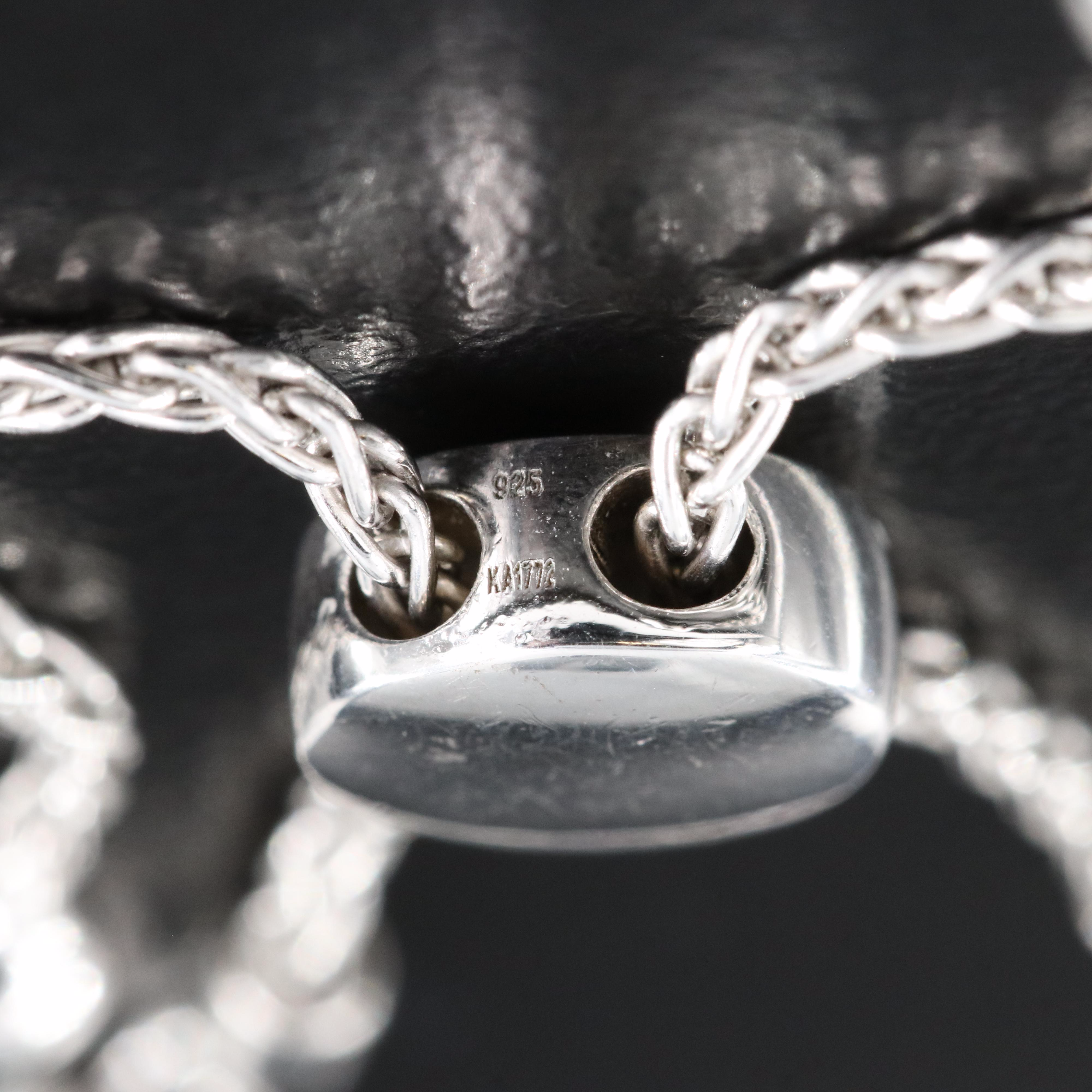 Sterling Sapphire Bolo Bracelet