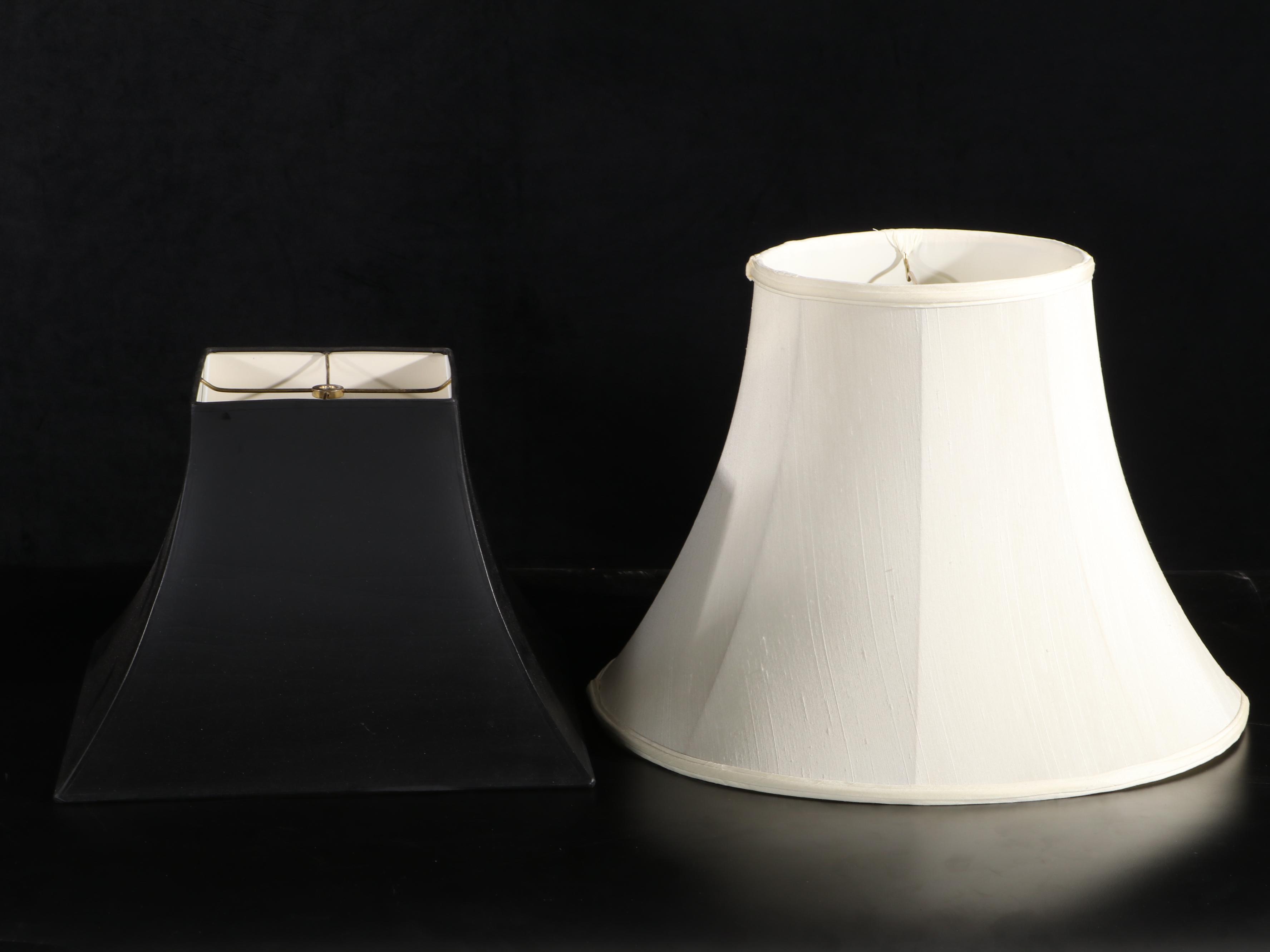 Columnated Brass and Glass Oil Buffet Style Table Lamps, Mid/ Late 20th Century