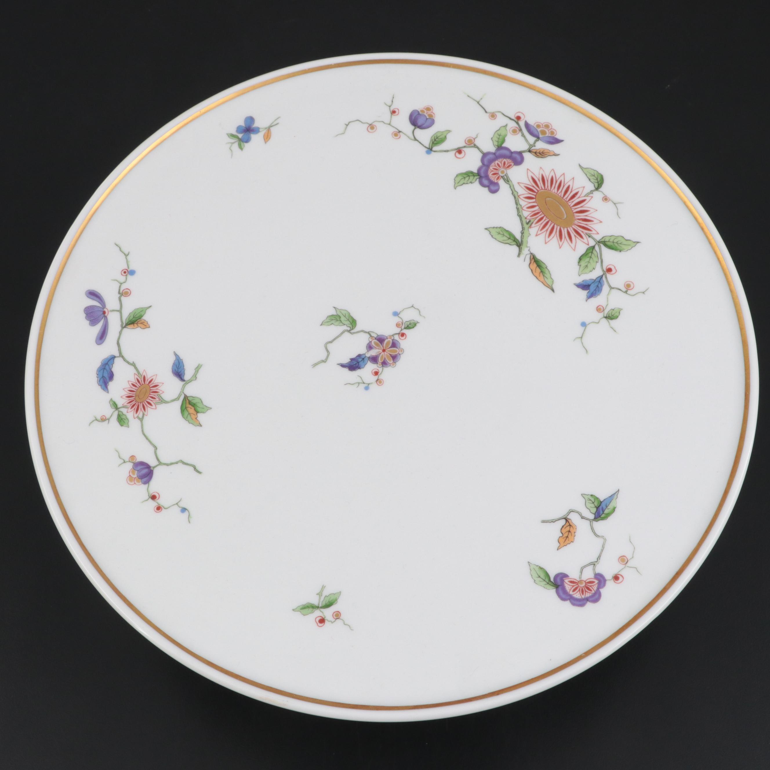 Richard Ginori Porcelain Tazza and Haviland Limoges Bowl, 20th Century