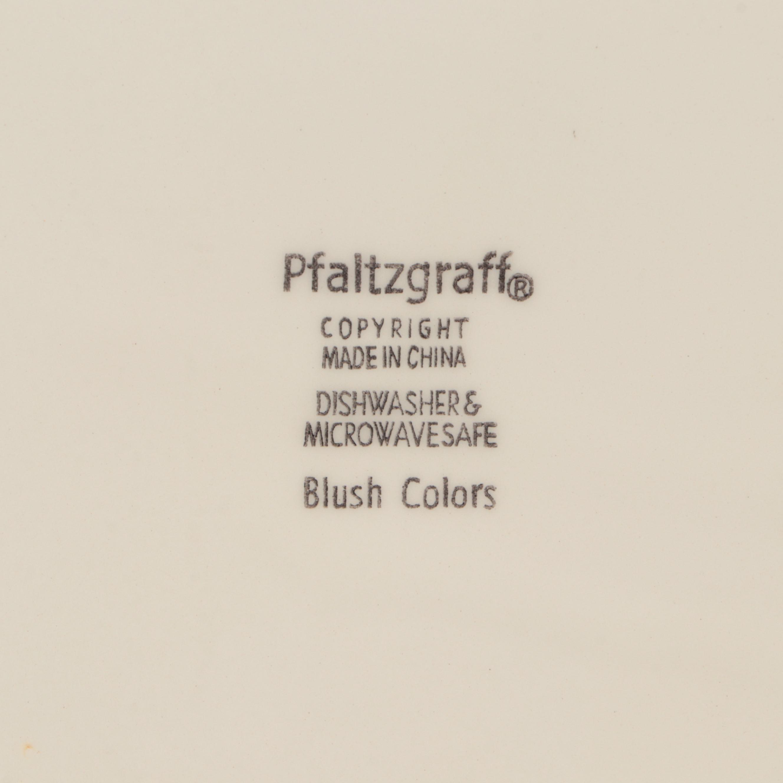 Pfaltzgraff "Blush Colors" Ceramic Dinnerware with Olfaire Vegetable Dishes