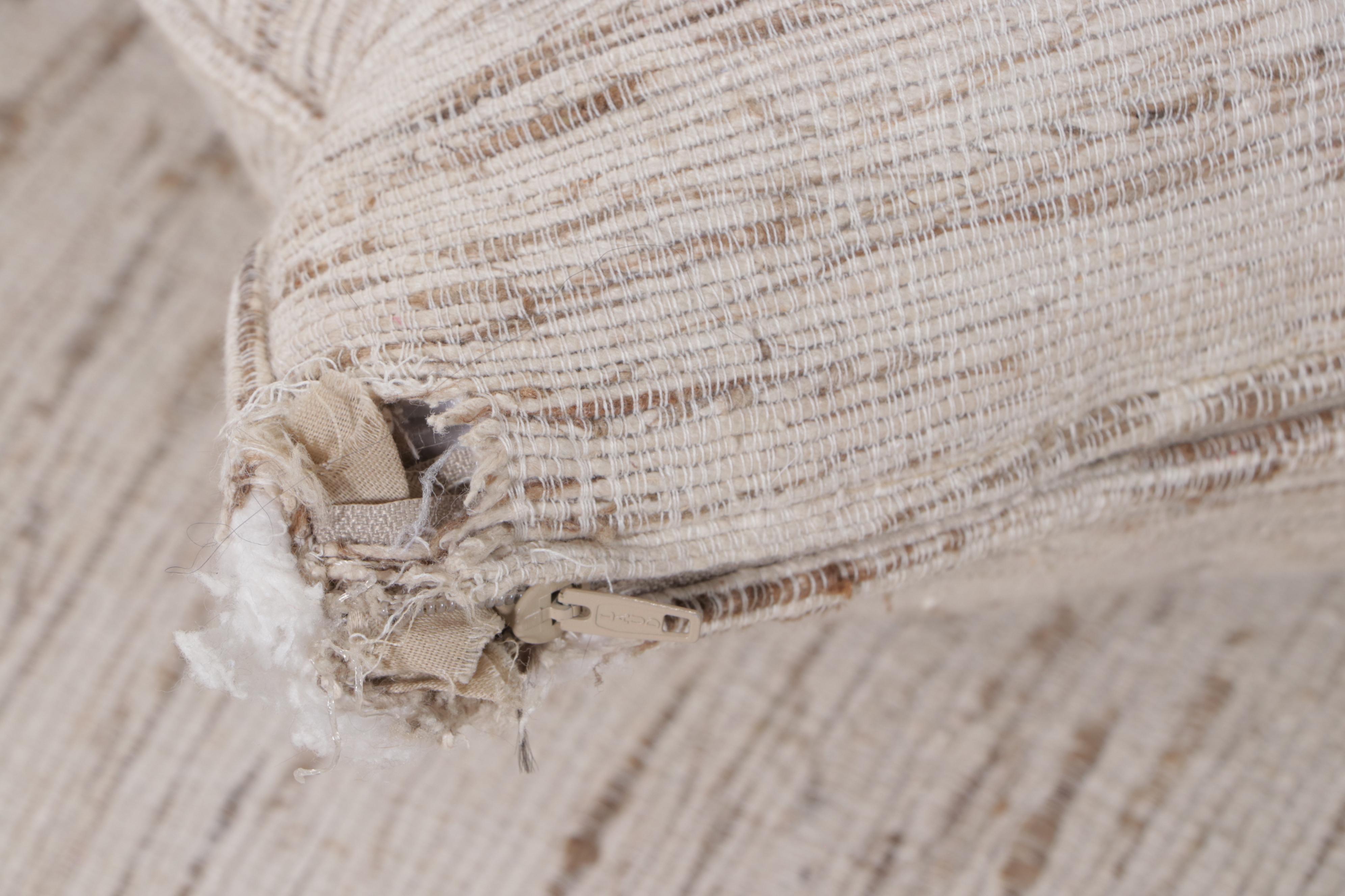 Lexington Furniture Custom-Upholstered Armchair with Ottoman and Pillows