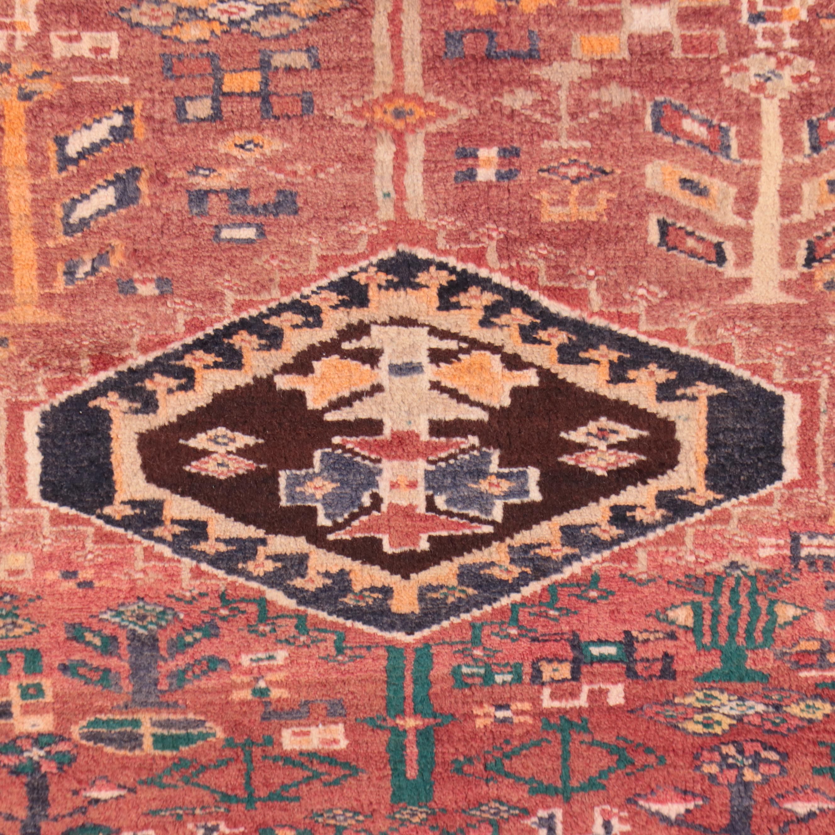 3'1 x 9'1 Hand-Knotted Persian Kurdish Carpet Runner