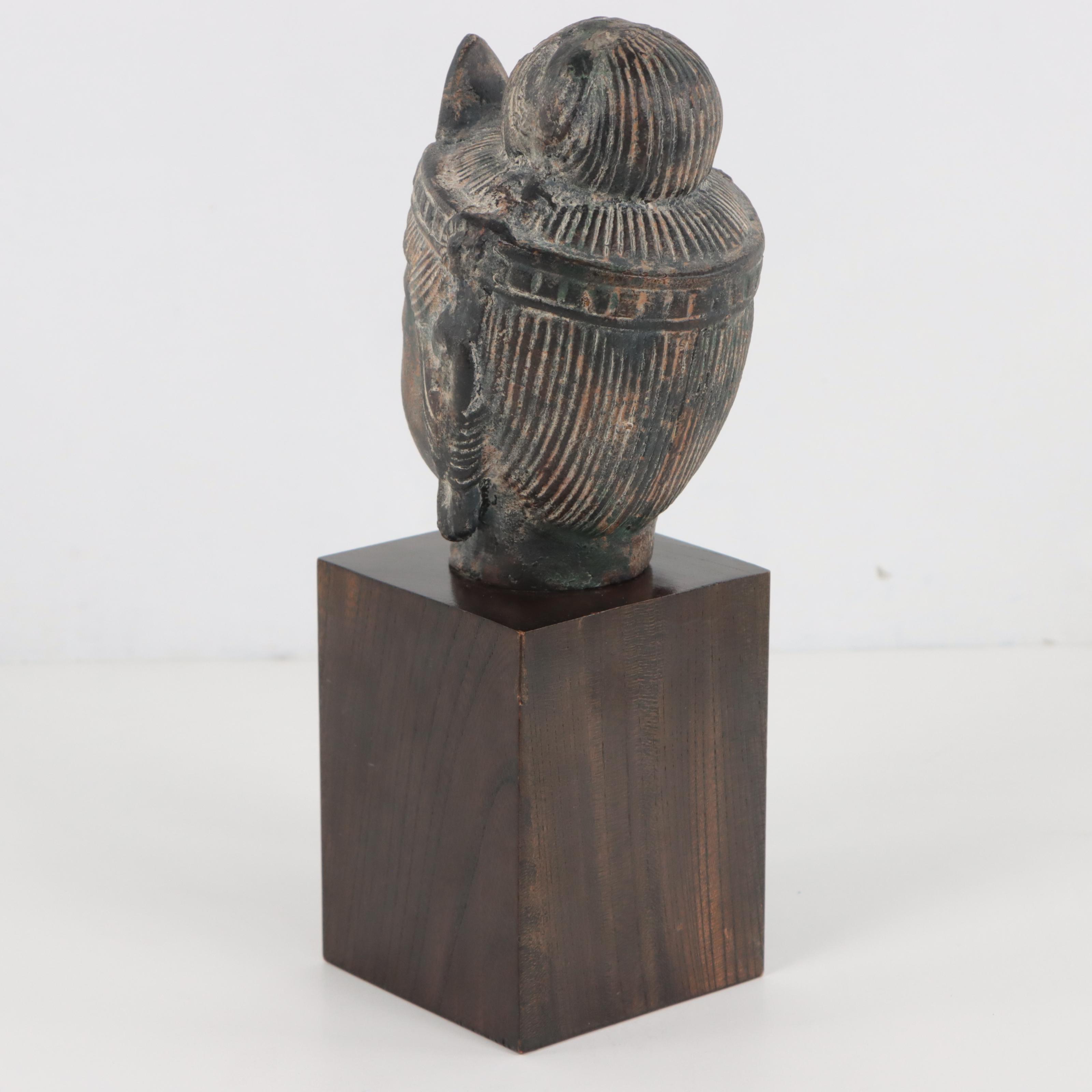 Guanyin Metal Bust Sculpture