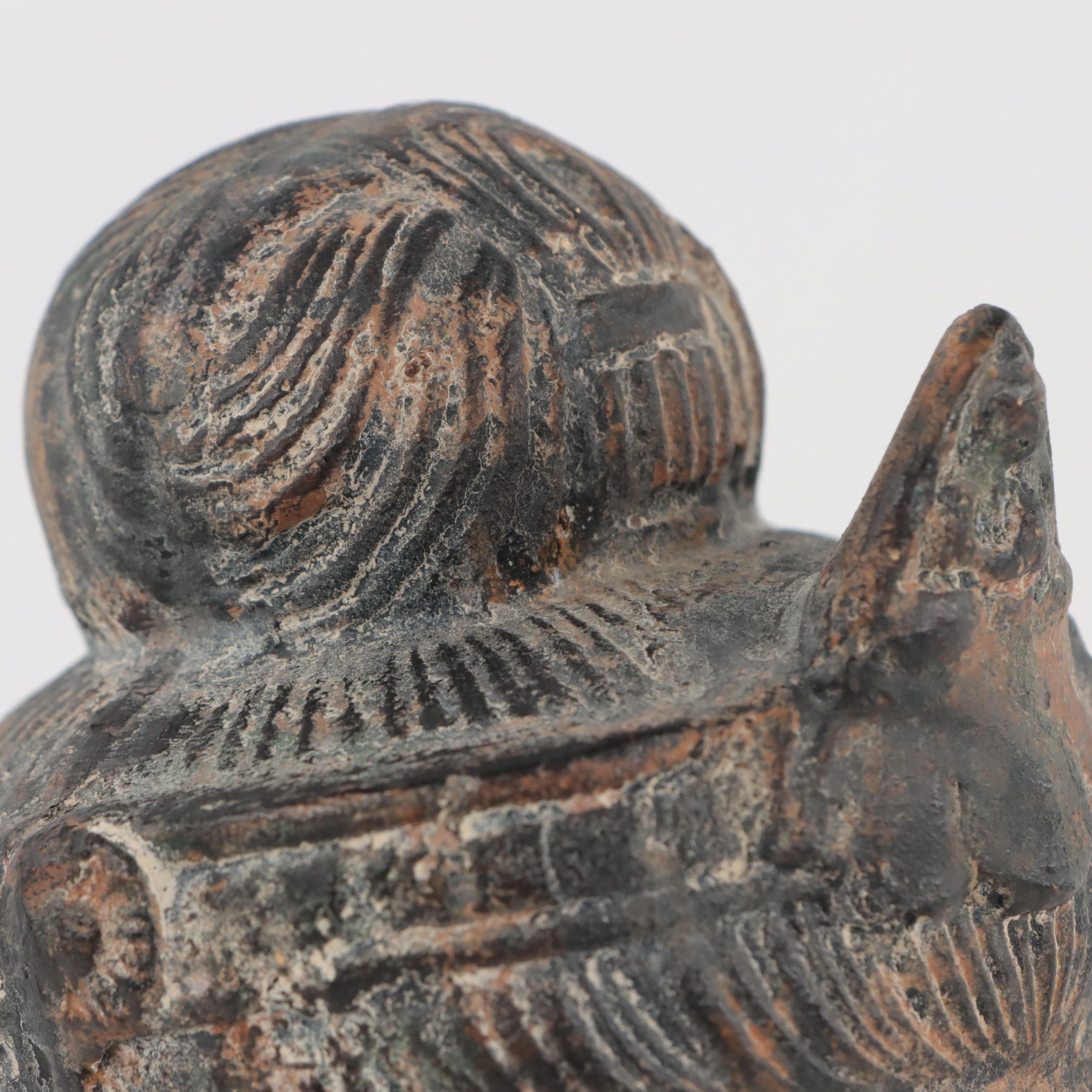 Guanyin Metal Bust Sculpture