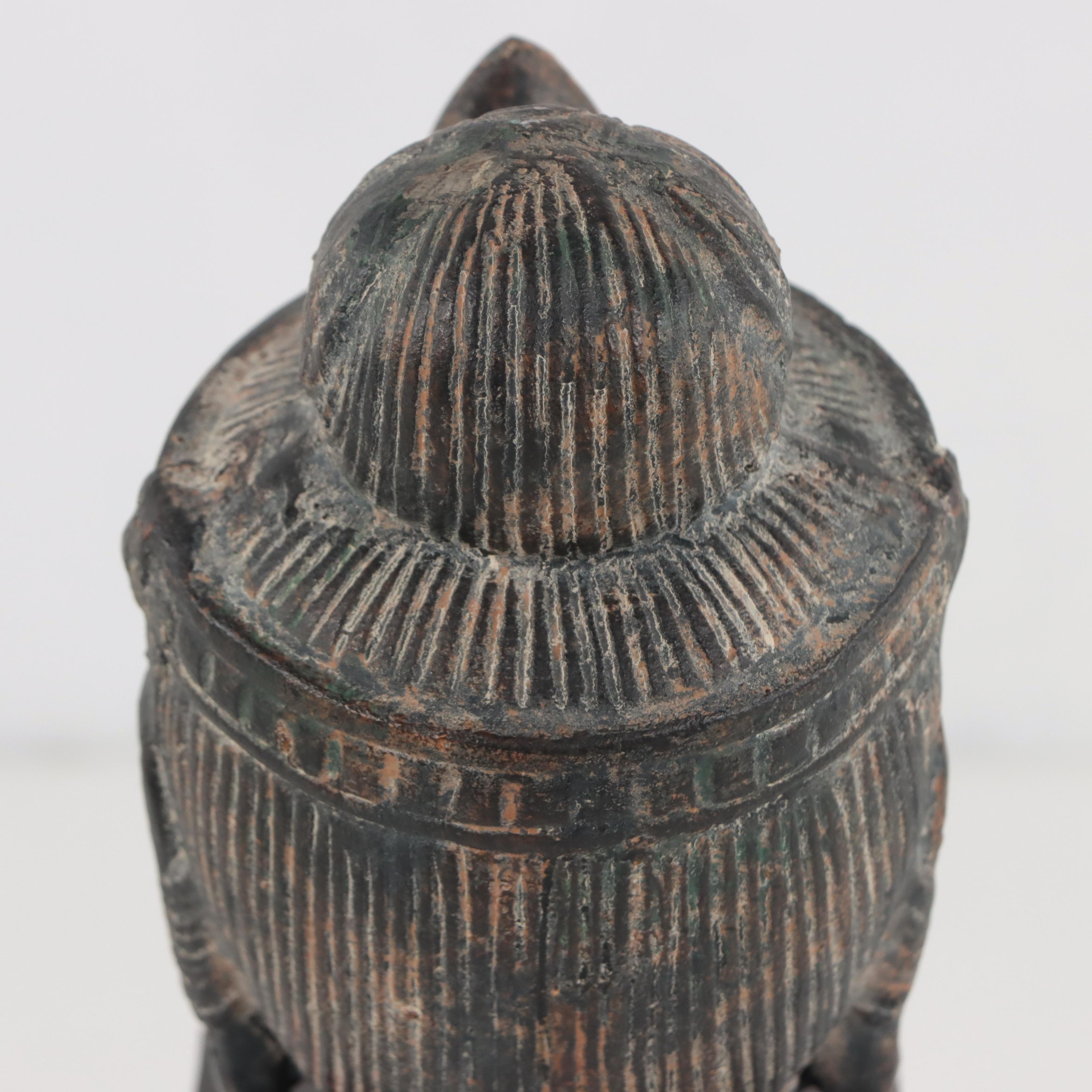 Guanyin Metal Bust Sculpture