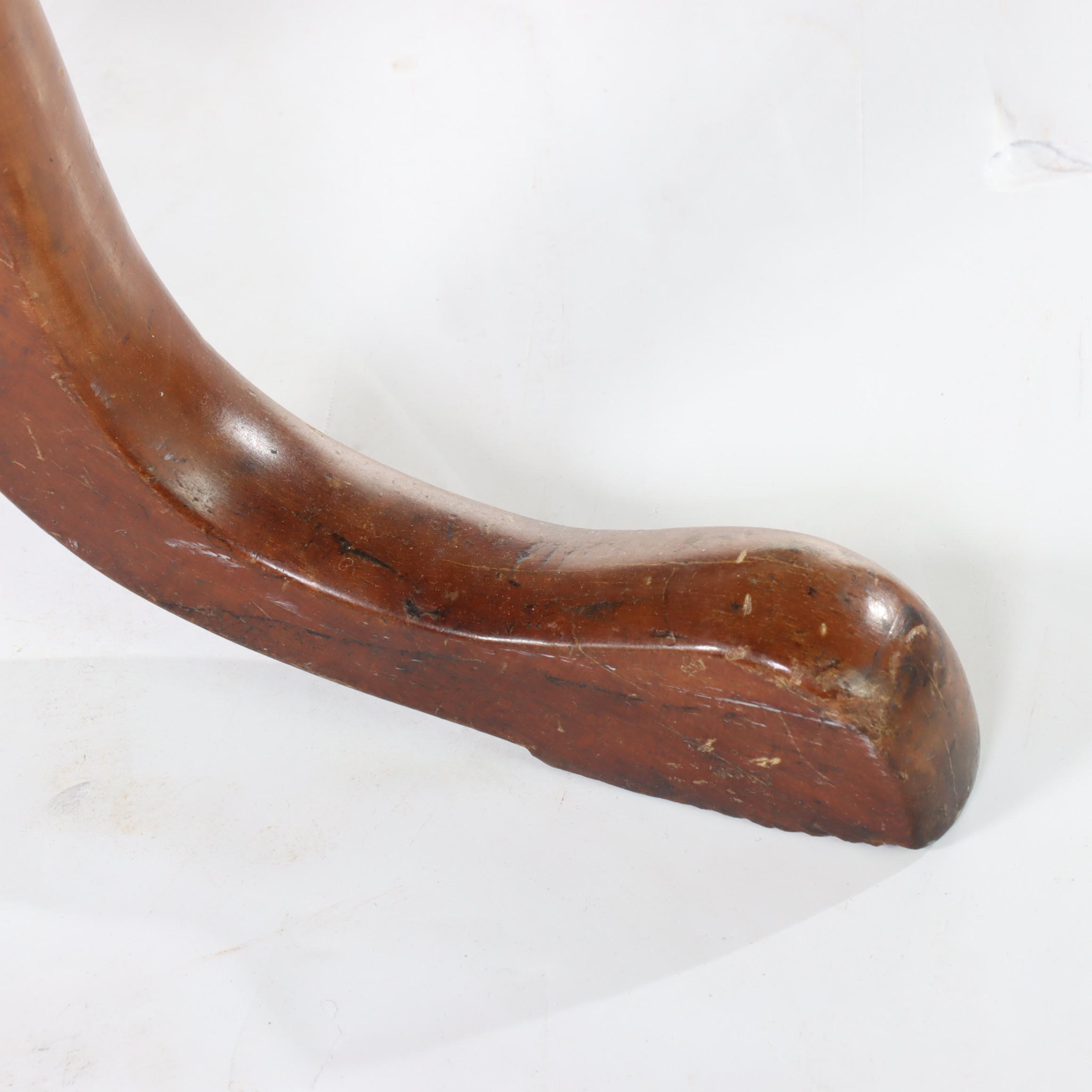 Two American Cherrywood and Walnut Candlestands, 19th Century