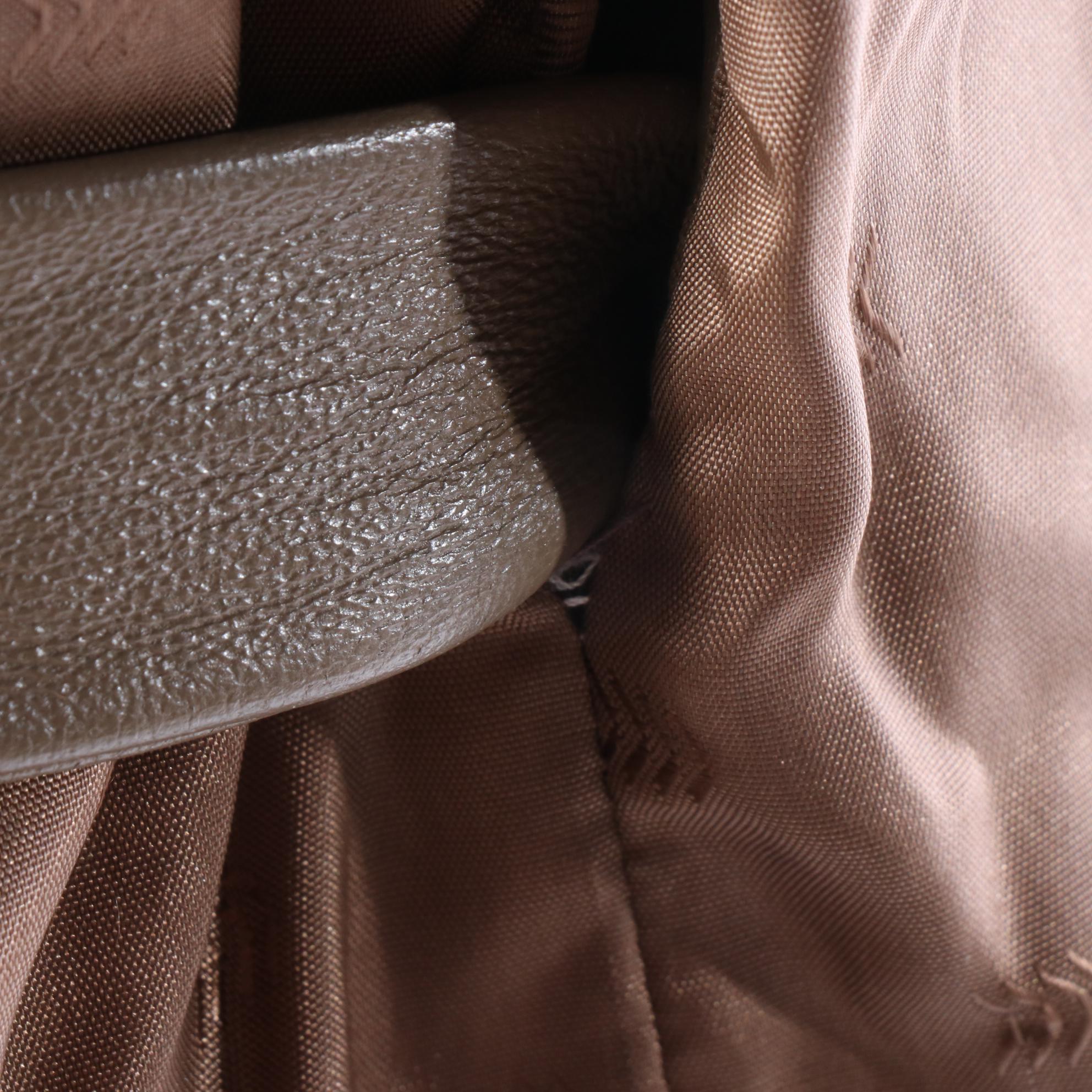 Mink Fur and Leather Shawl Collar Belted Coat