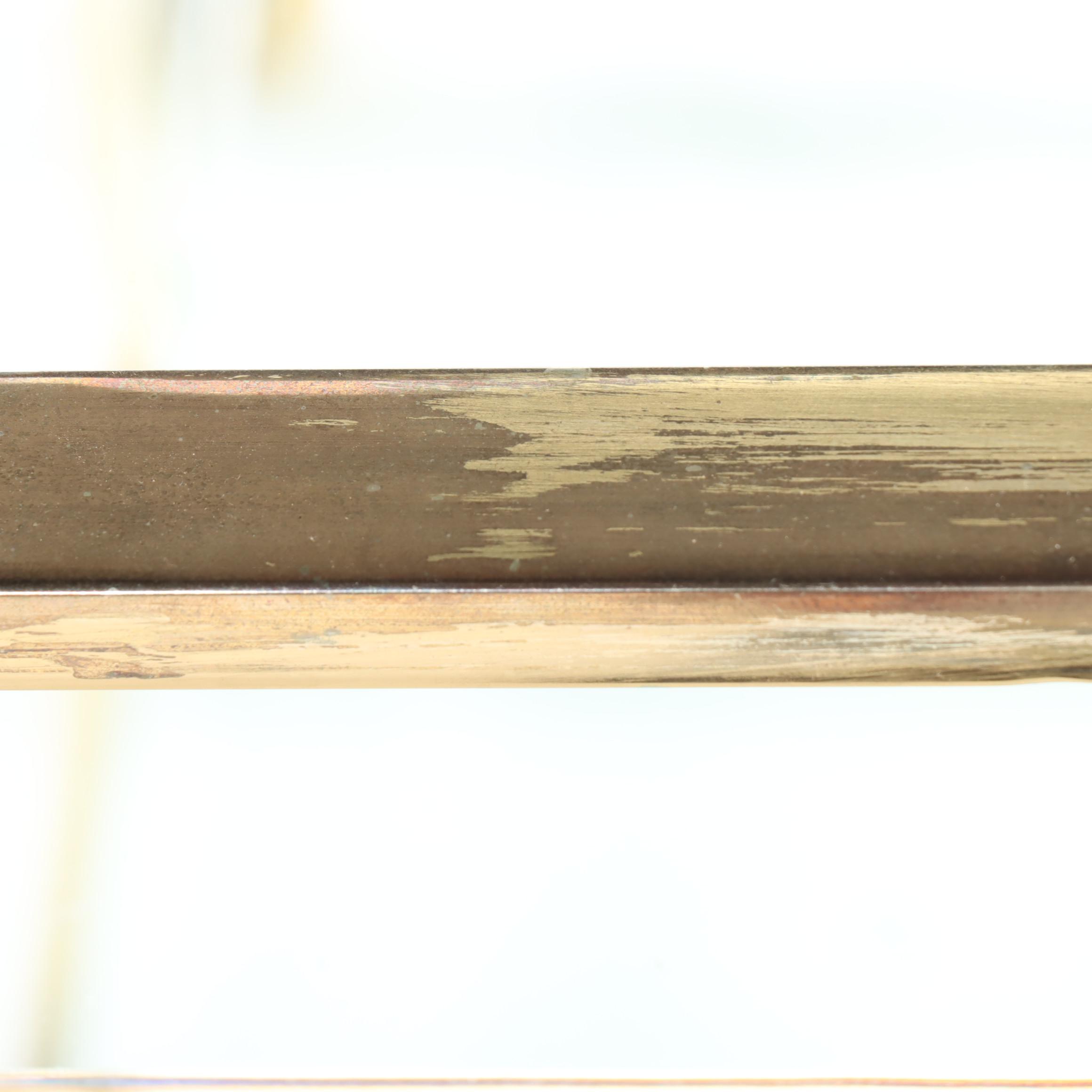 Hollywood Regency Style Brass-Patinated Metal and Glass Three-Tier Serving Cart