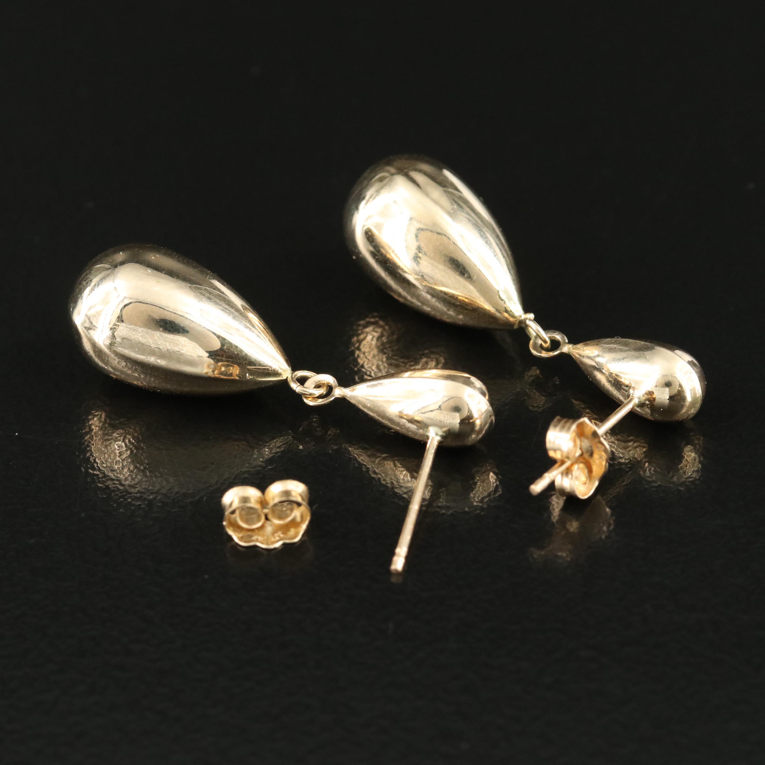 14K Pendulum Earrings