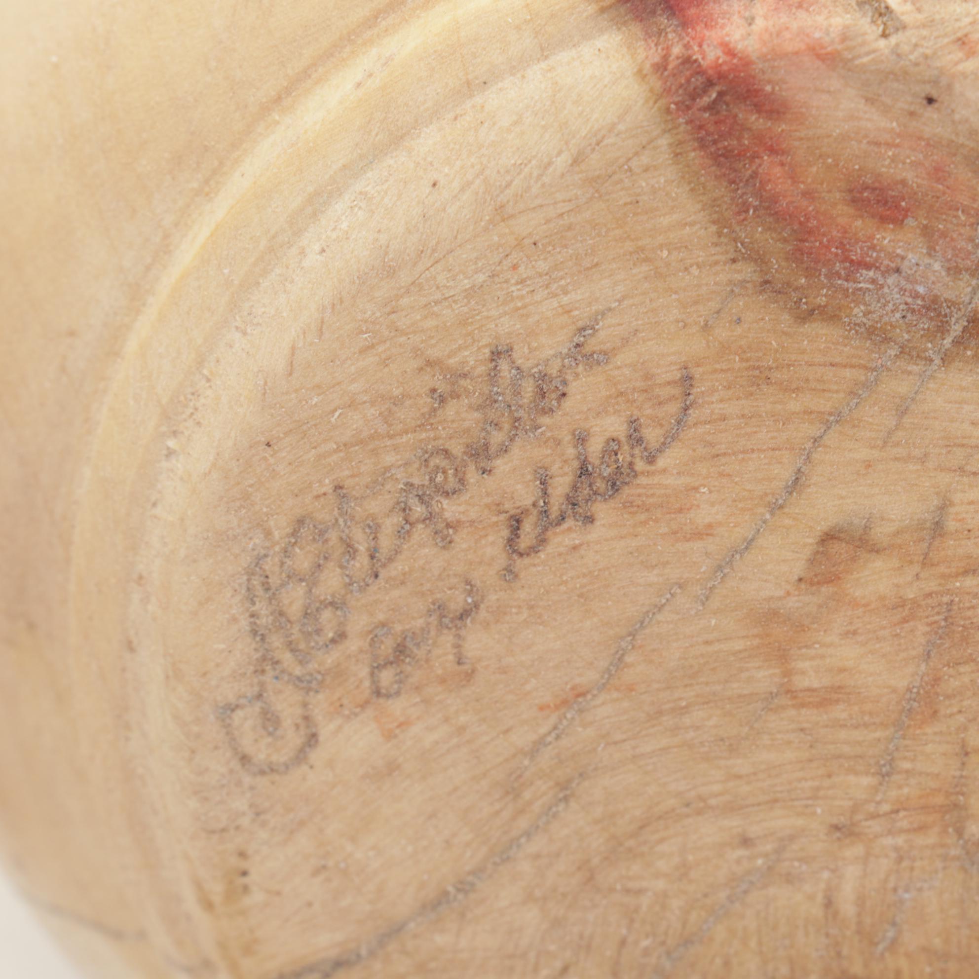 Jim Eliopulos Carved Wooden Eagle Figurine with Turned Wood Vases and Bowls