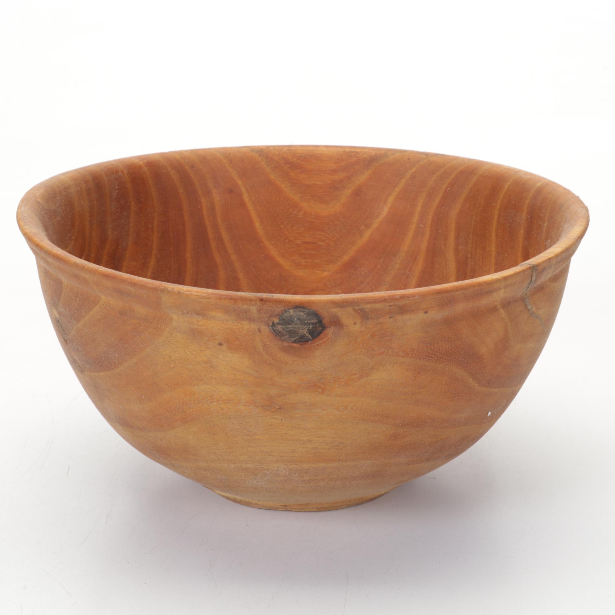 Jim Eliopulos Carved Wooden Eagle Figurine with Turned Wood Vases and Bowls