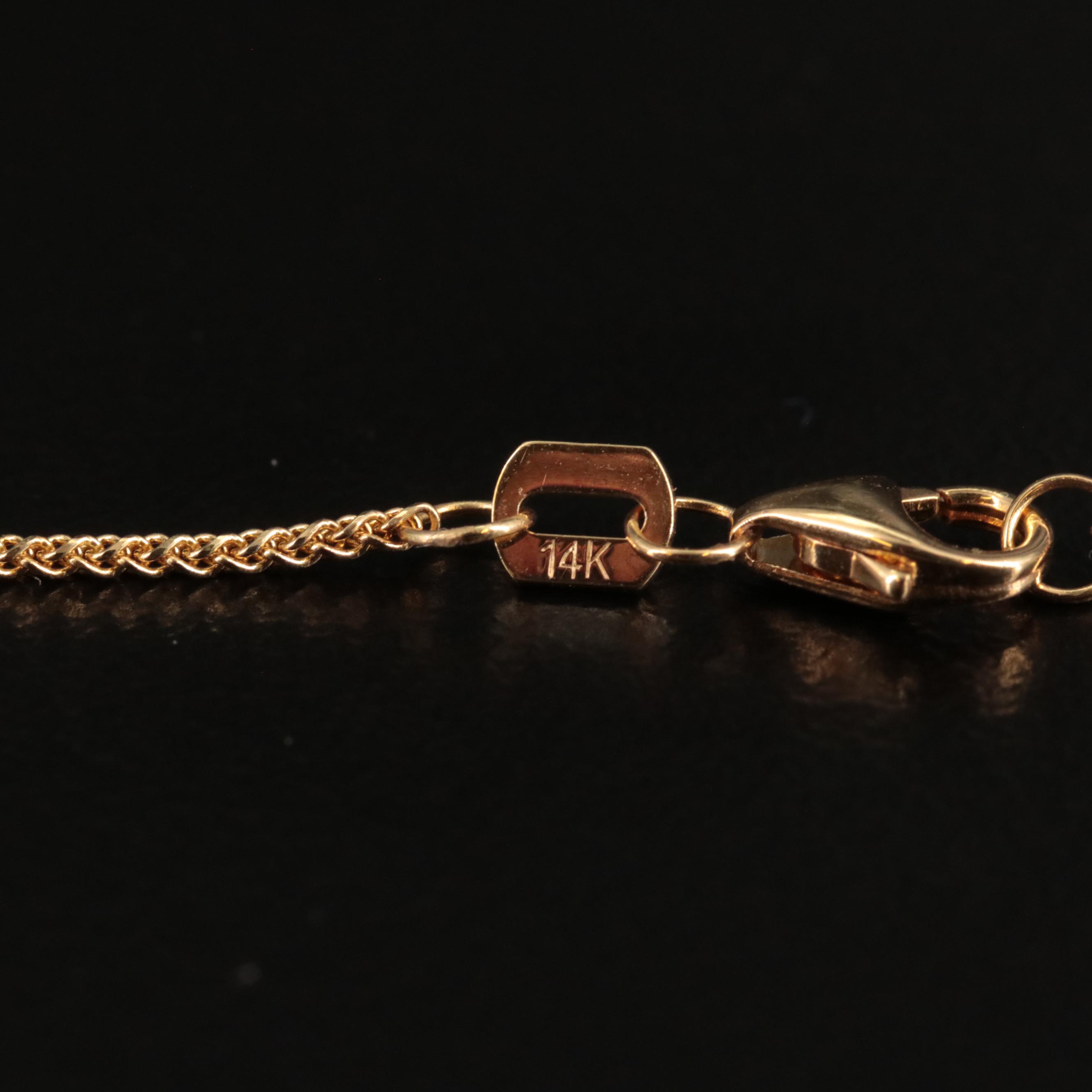 14K Star and Half Moon Lariat Necklace