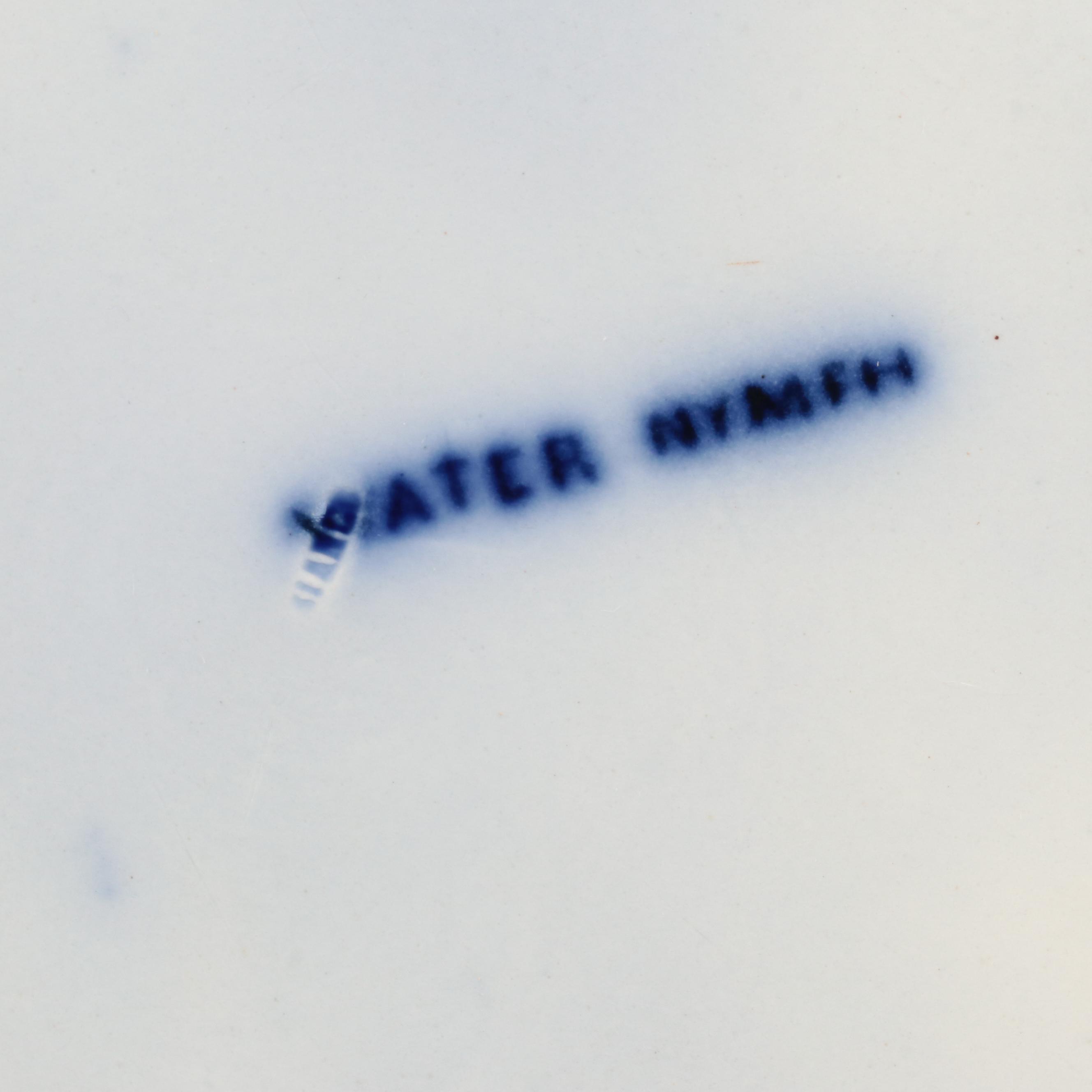 W. H. Grindley & Co  with Other Flow Blue Plates and Saucers