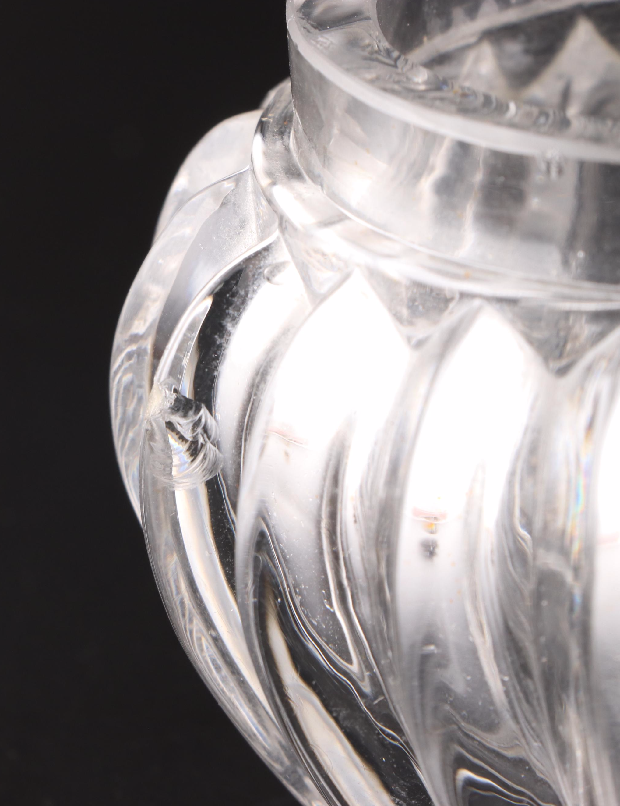 Spanish 915 Silver Lid Glass Jar and Silver Rimmed Decanters