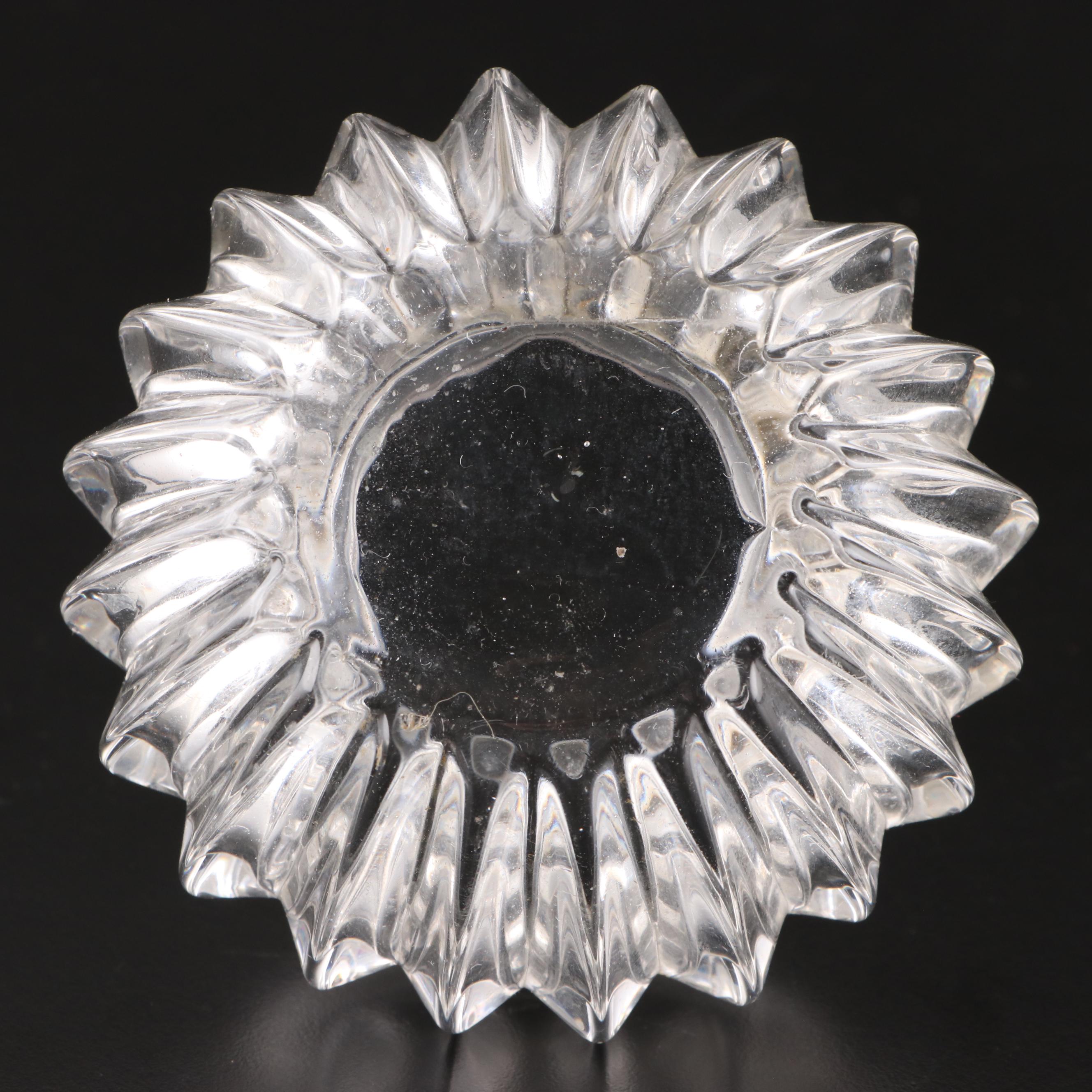 Spanish 915 Silver Lid Glass Jar and Silver Rimmed Decanters