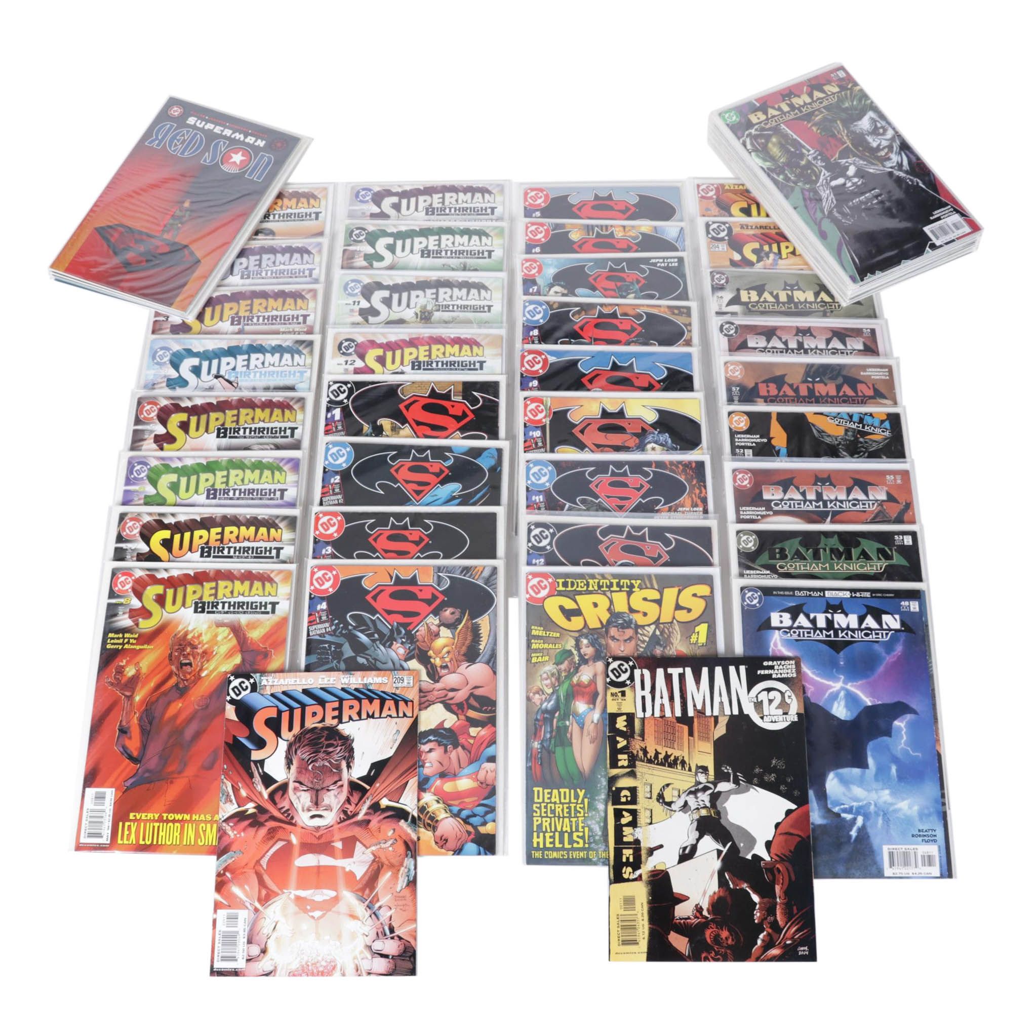 Jeph Loeb Signed and Other DC Comics Superman, Batman, Hawkman Comic Books