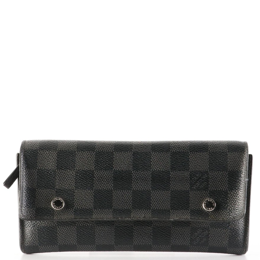 Louis Vuitton Long Modulable Wallet in Damier Graphite Canvas