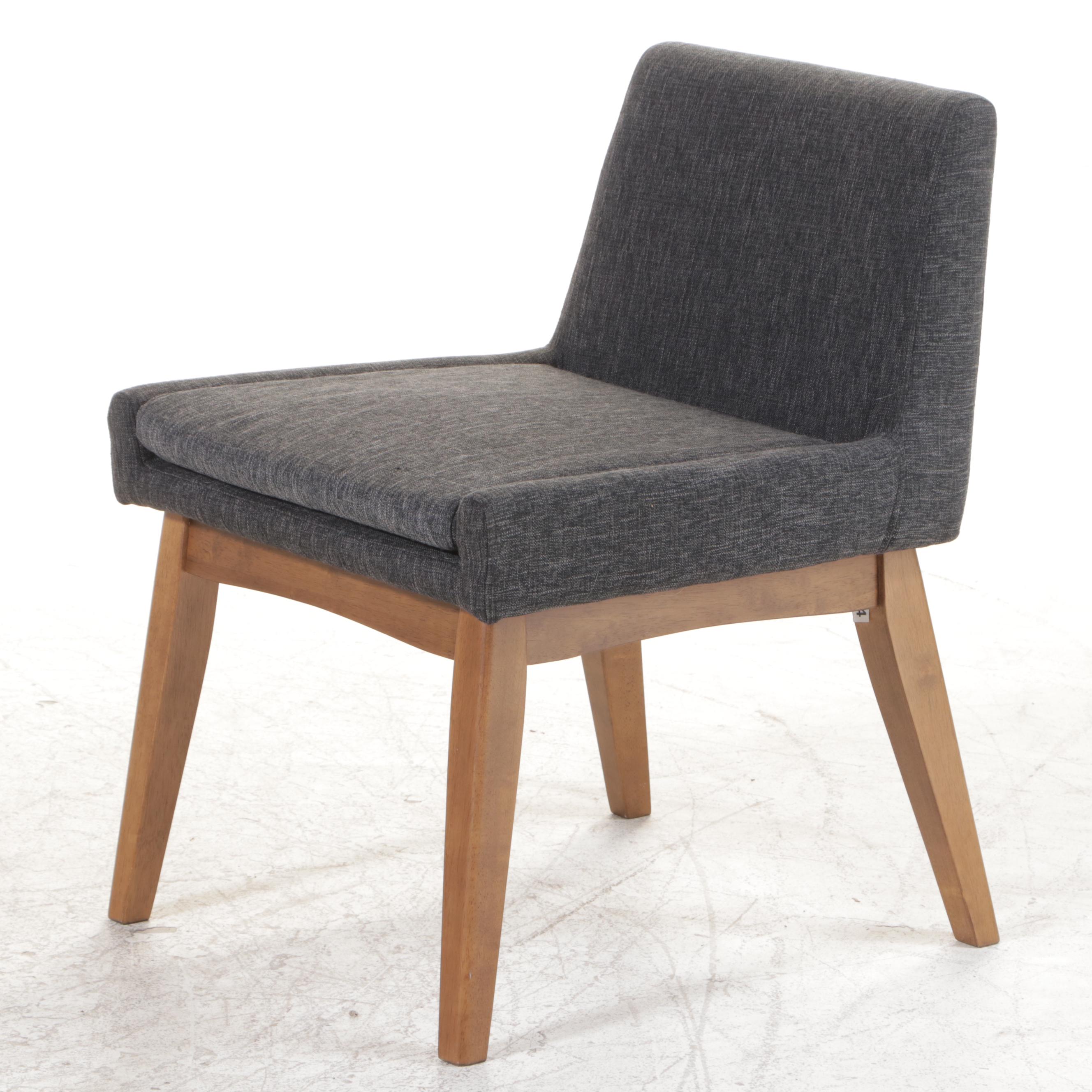 Six Article "Chantel" Upholstered Hardwood Dining Chairs