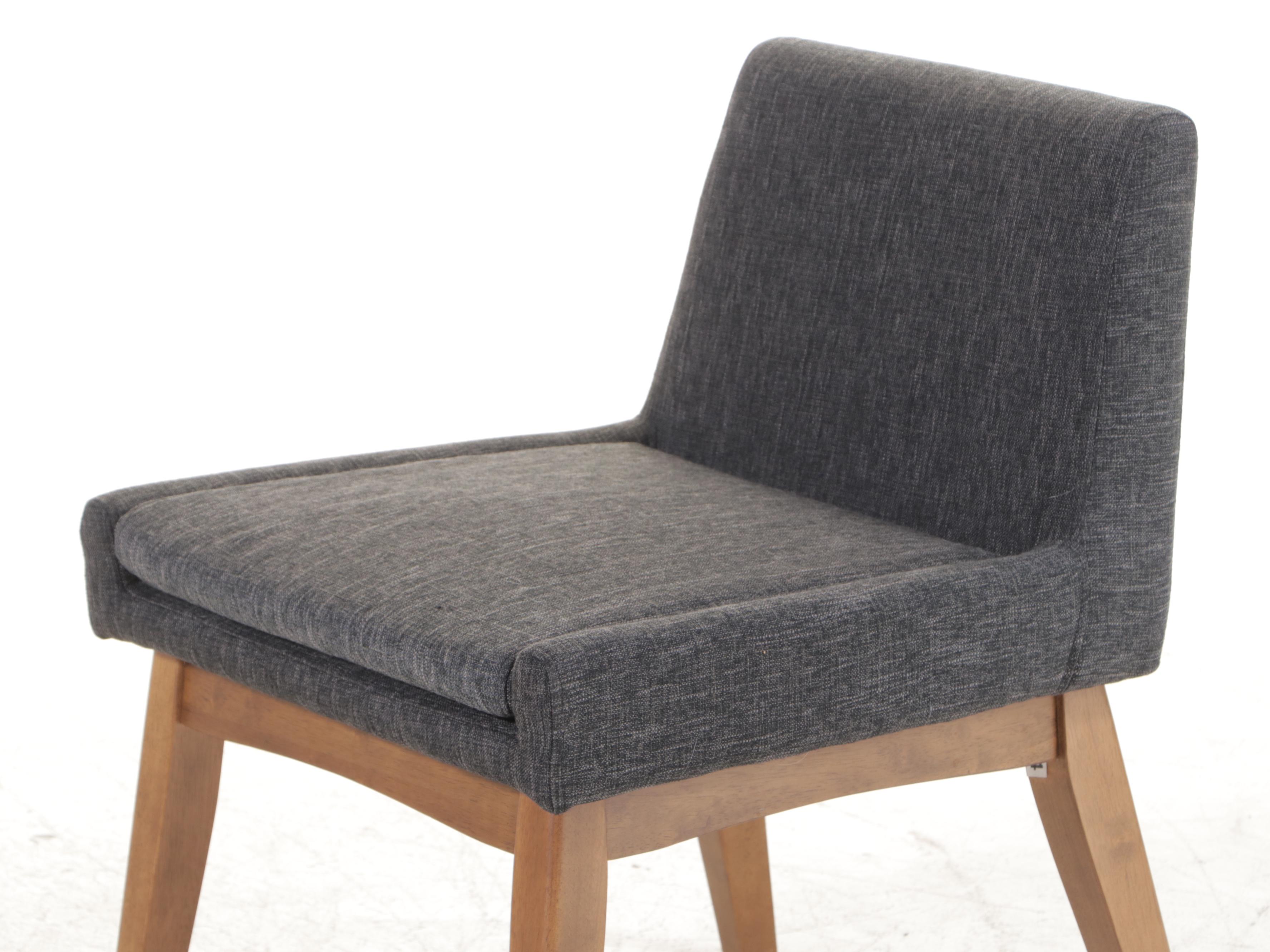 Six Article "Chantel" Upholstered Hardwood Dining Chairs